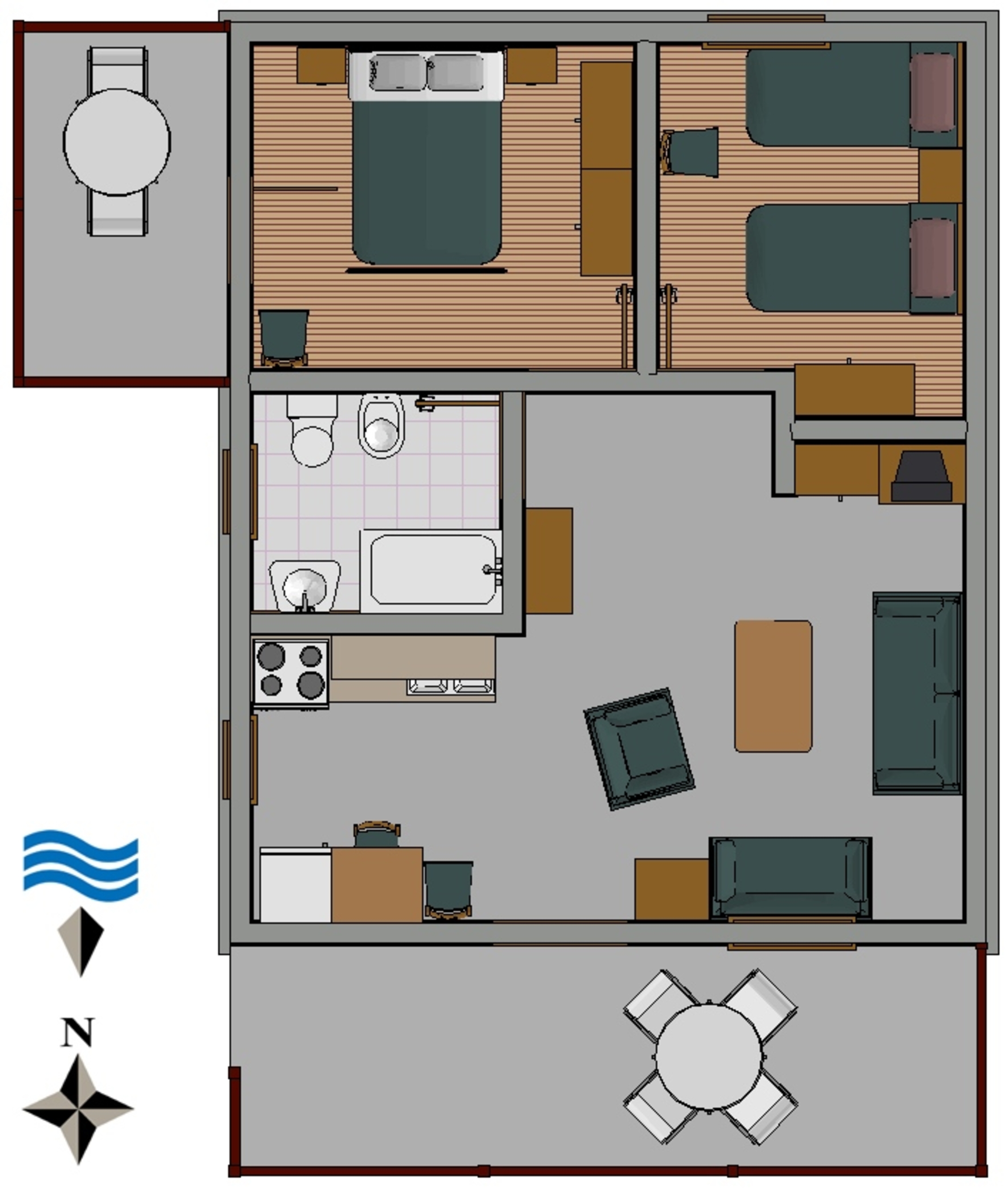 Two bedroom apartment with terrace and sea view Seget Vranjica, Trogir  A-a