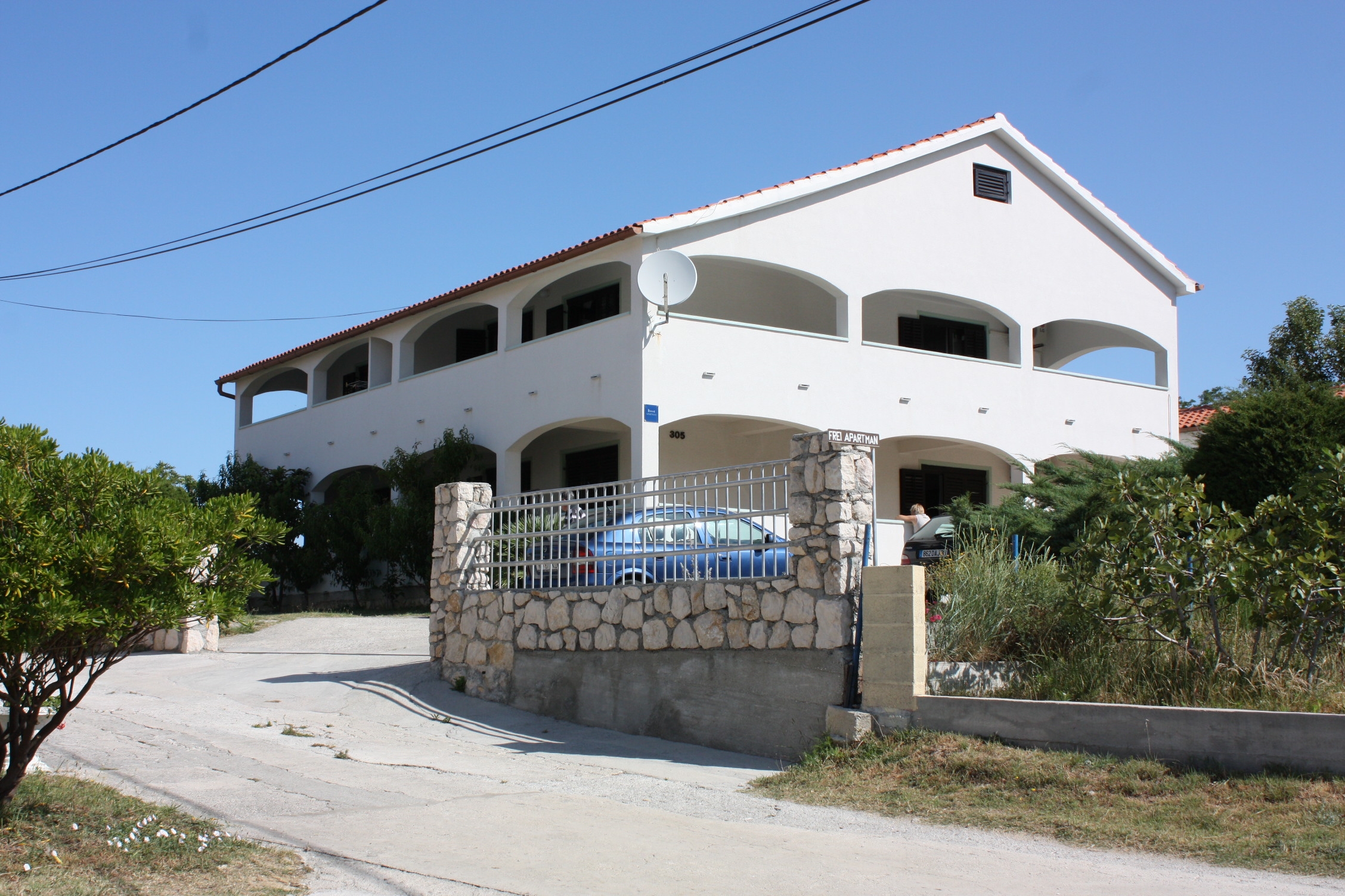 Dvosobni apartma S teraso Lopar, Rab  A-a