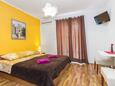 Ložnice Vodice, Ložnice v ubytování typu studio-apartment, s klimatizací a WiFi.