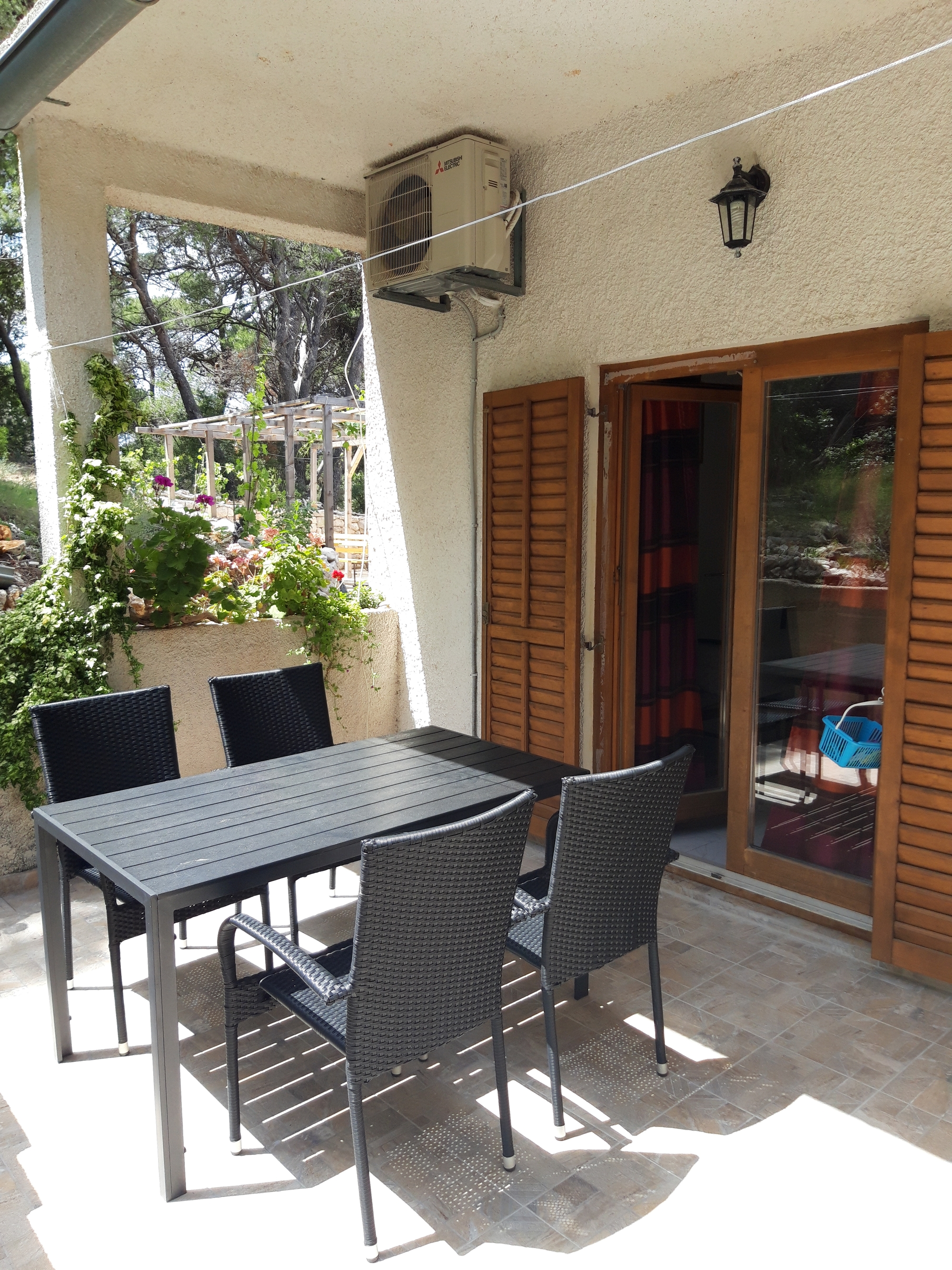 One bedroom apartment with terrace Cove Blaca, Mljet  A-c