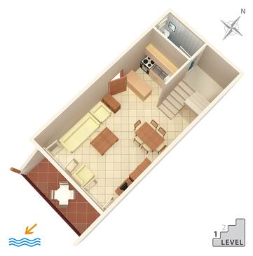 Půdorys Marušići, Půdorys v ubytování typu apartment, WiFi.