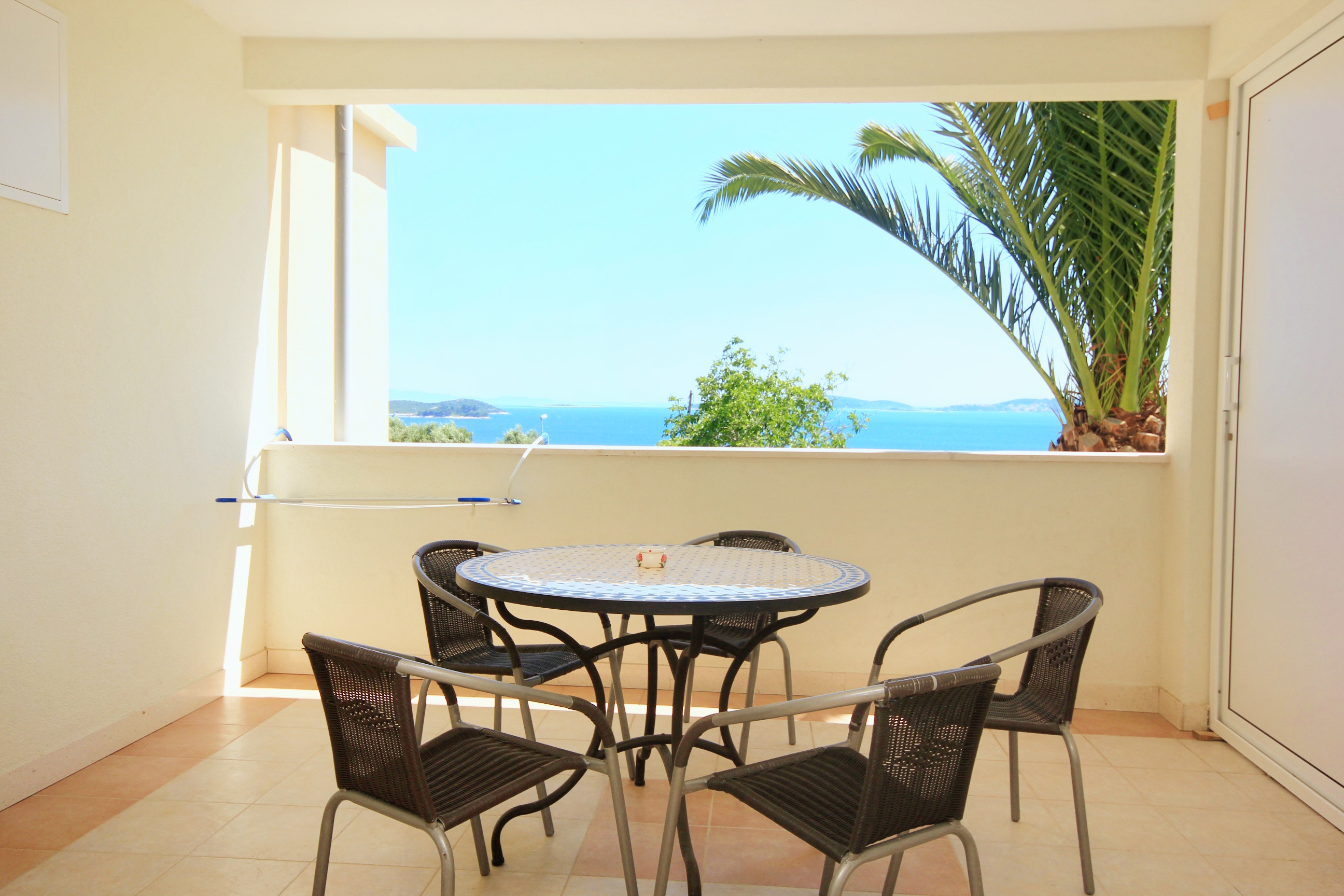 One bedroom apartment with terrace and sea view Orebić, Pelješac  A-a