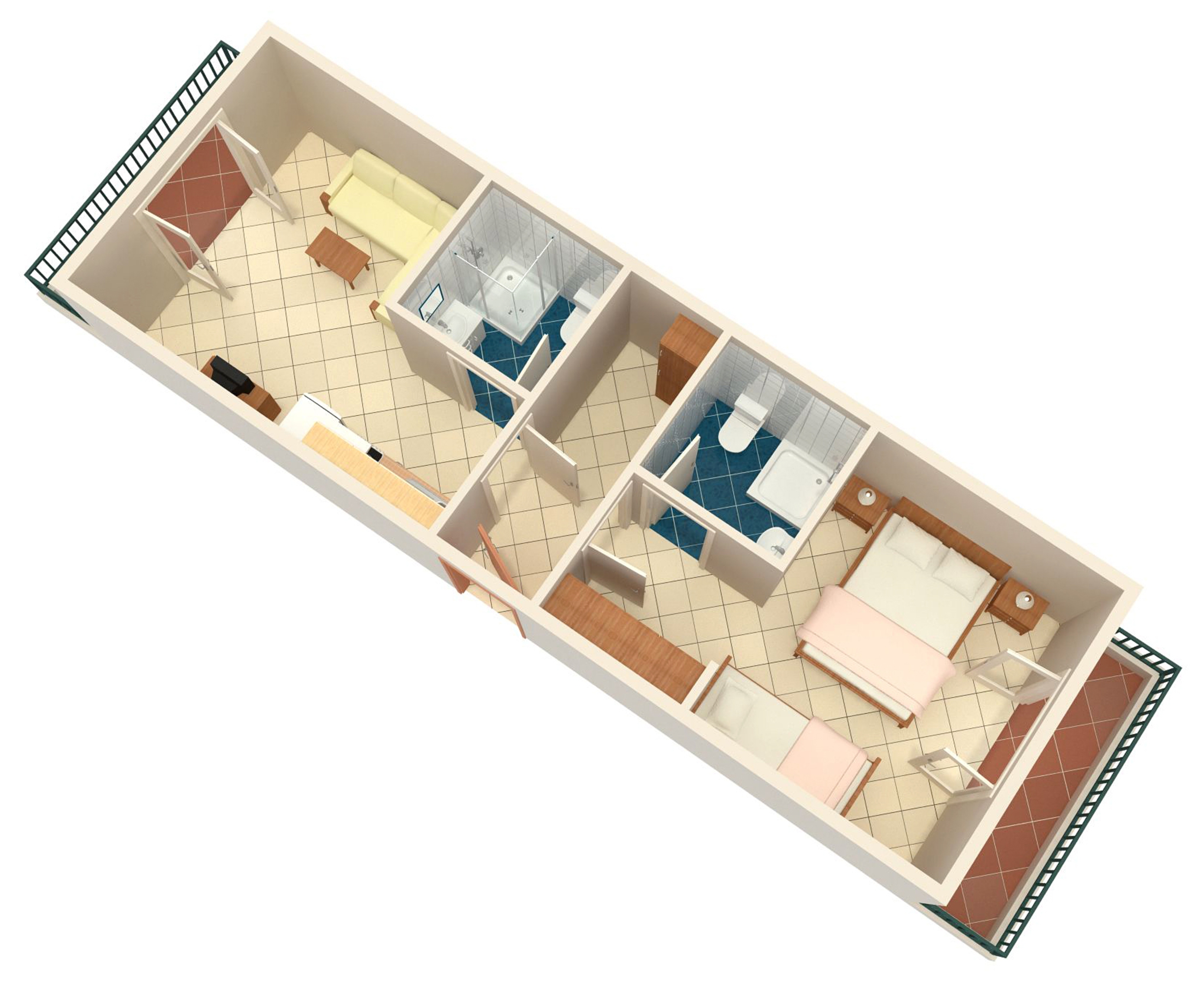 One bedroom apartment near beach Cove Pokrivenik, Hvar  A-c