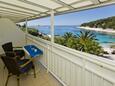 Hvar, Balkon in the apartment, with a sea view en WiFi.