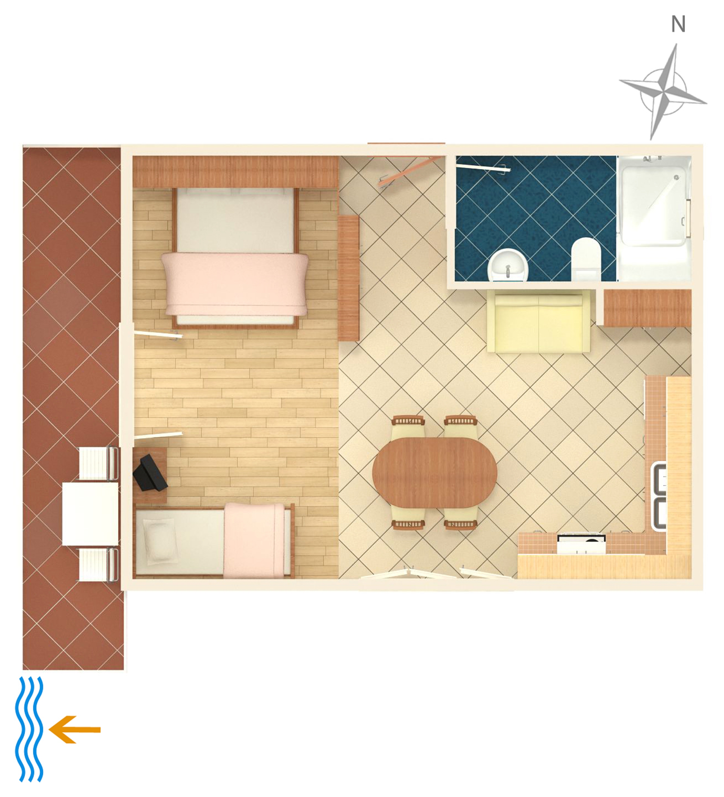 Studio flat near beach Hvar  AS-b