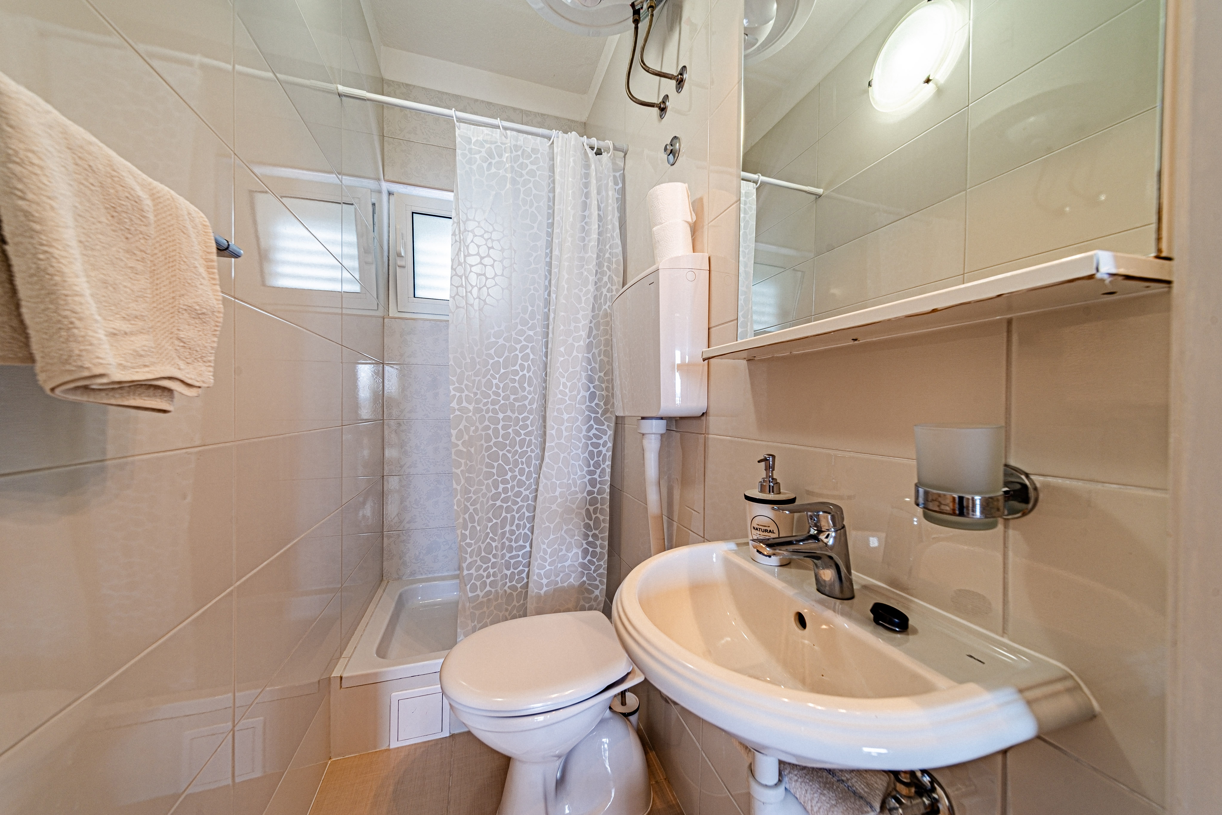 Two bedroom apartment with terrace and sea view Orebić, Pelješac  A-a