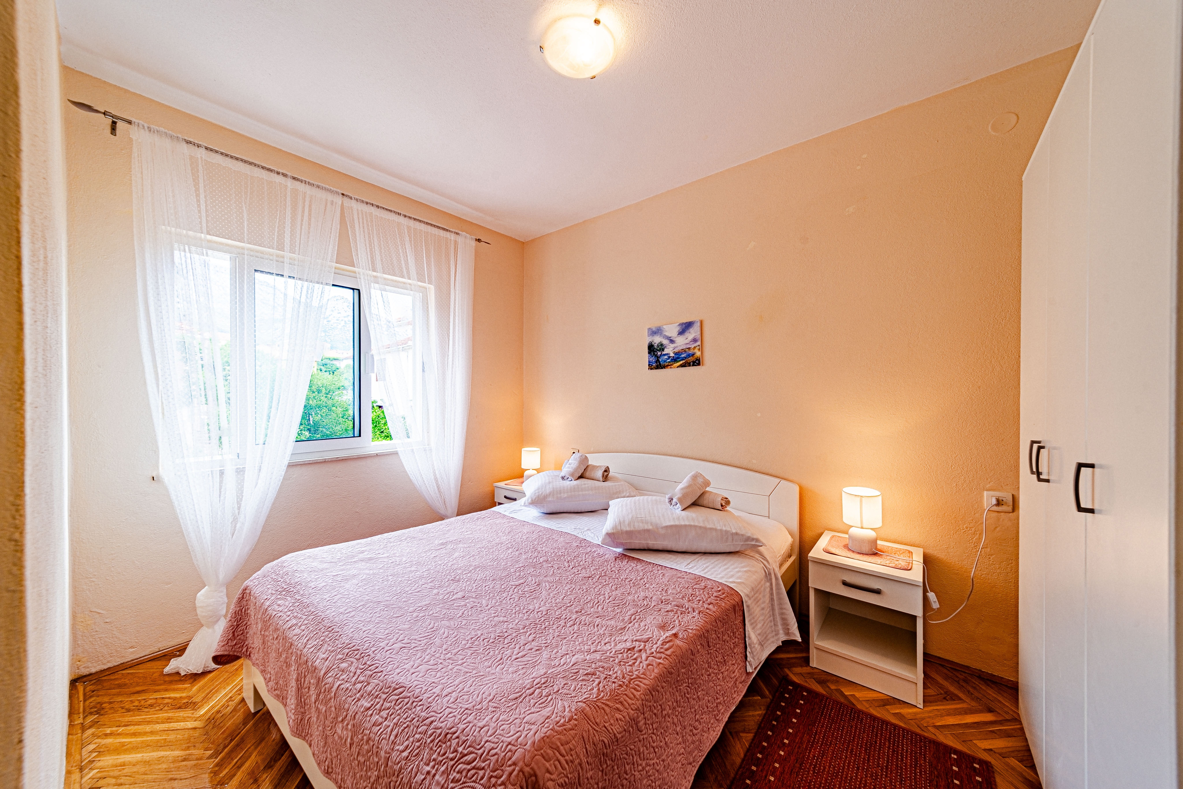 Two bedroom apartment with terrace and sea view Orebić, Pelješac  A-a