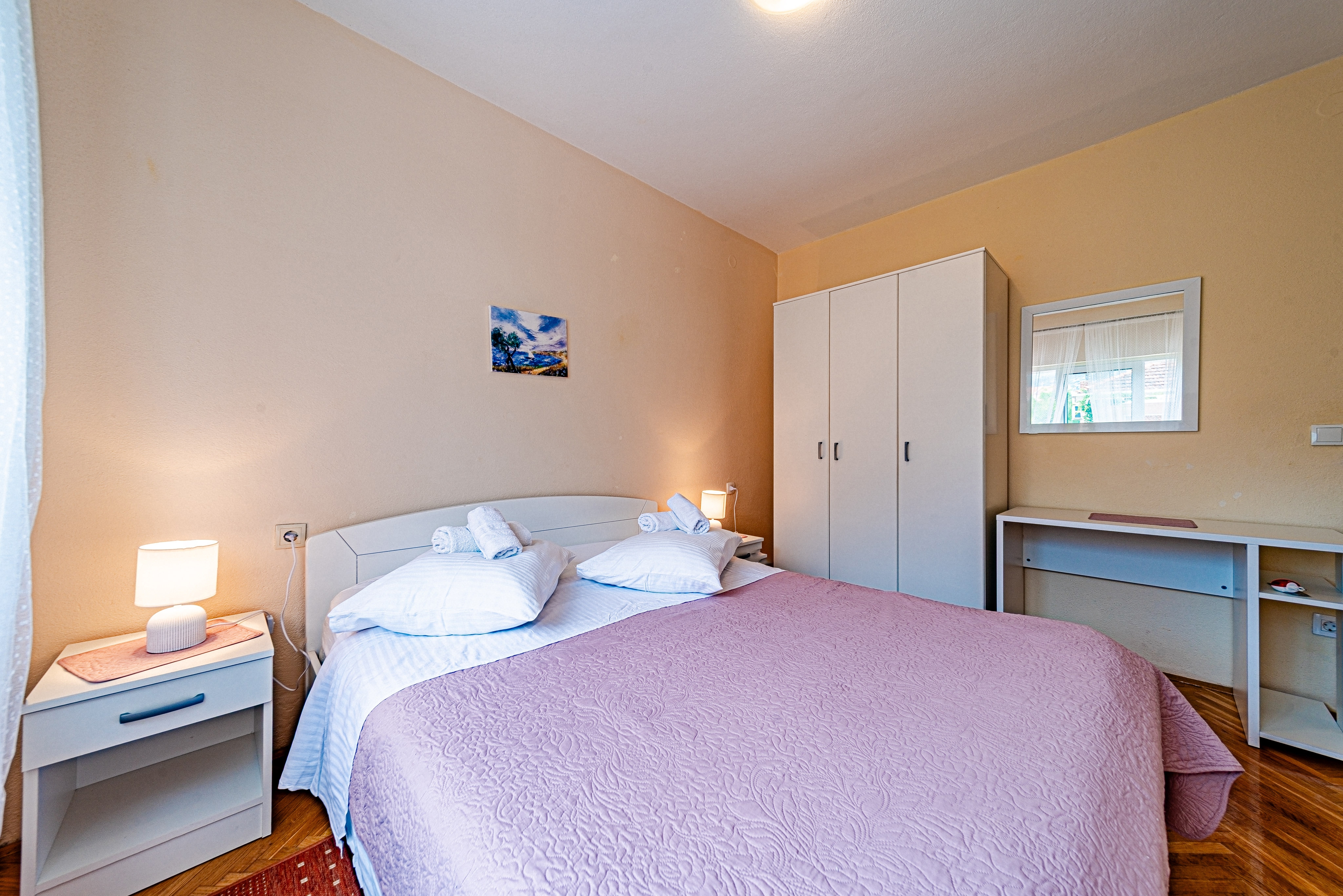Two bedroom apartment with terrace and sea view Orebić, Pelješac  A-a