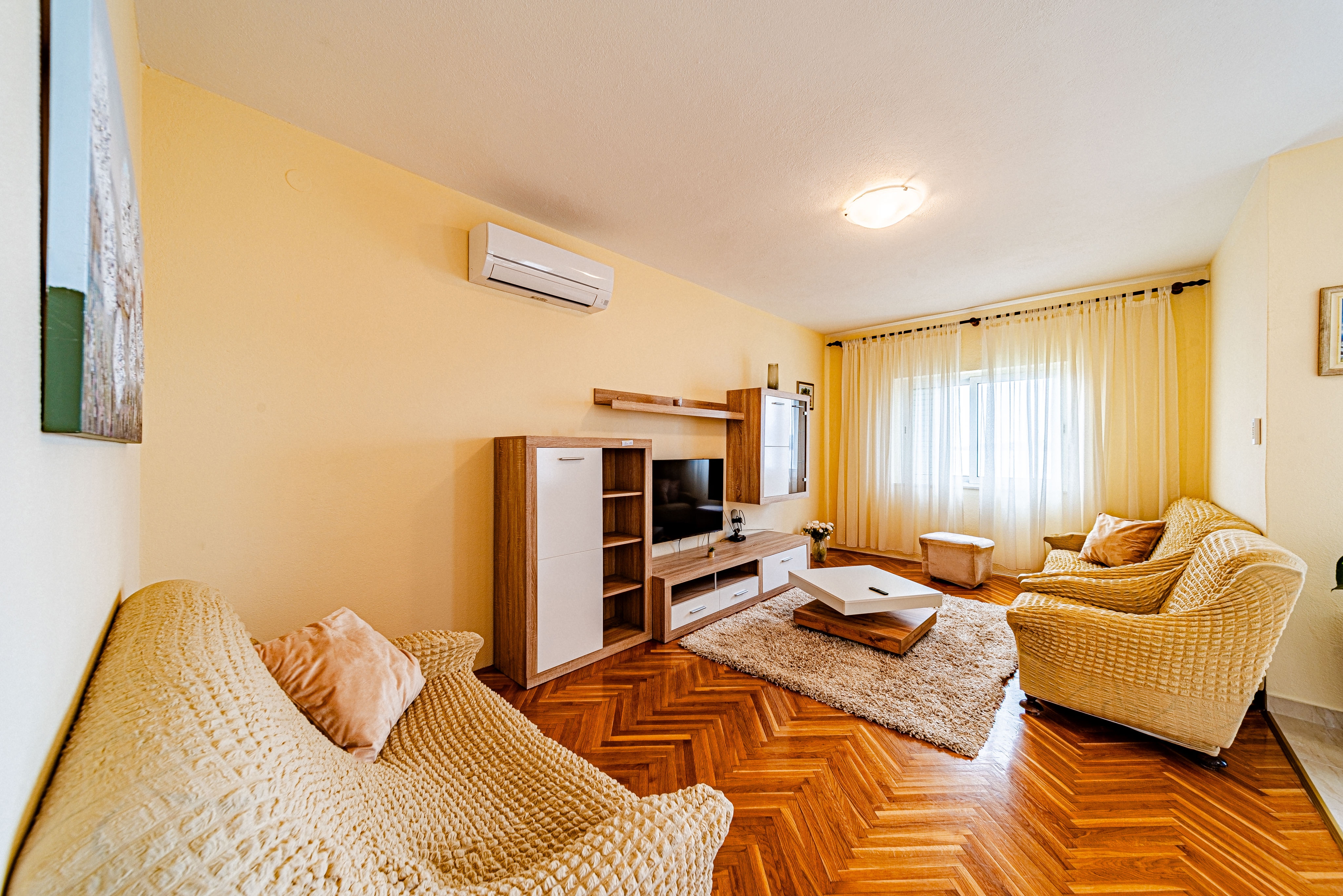 Two bedroom apartment with terrace and sea view Orebić, Pelješac (A-10436-a)