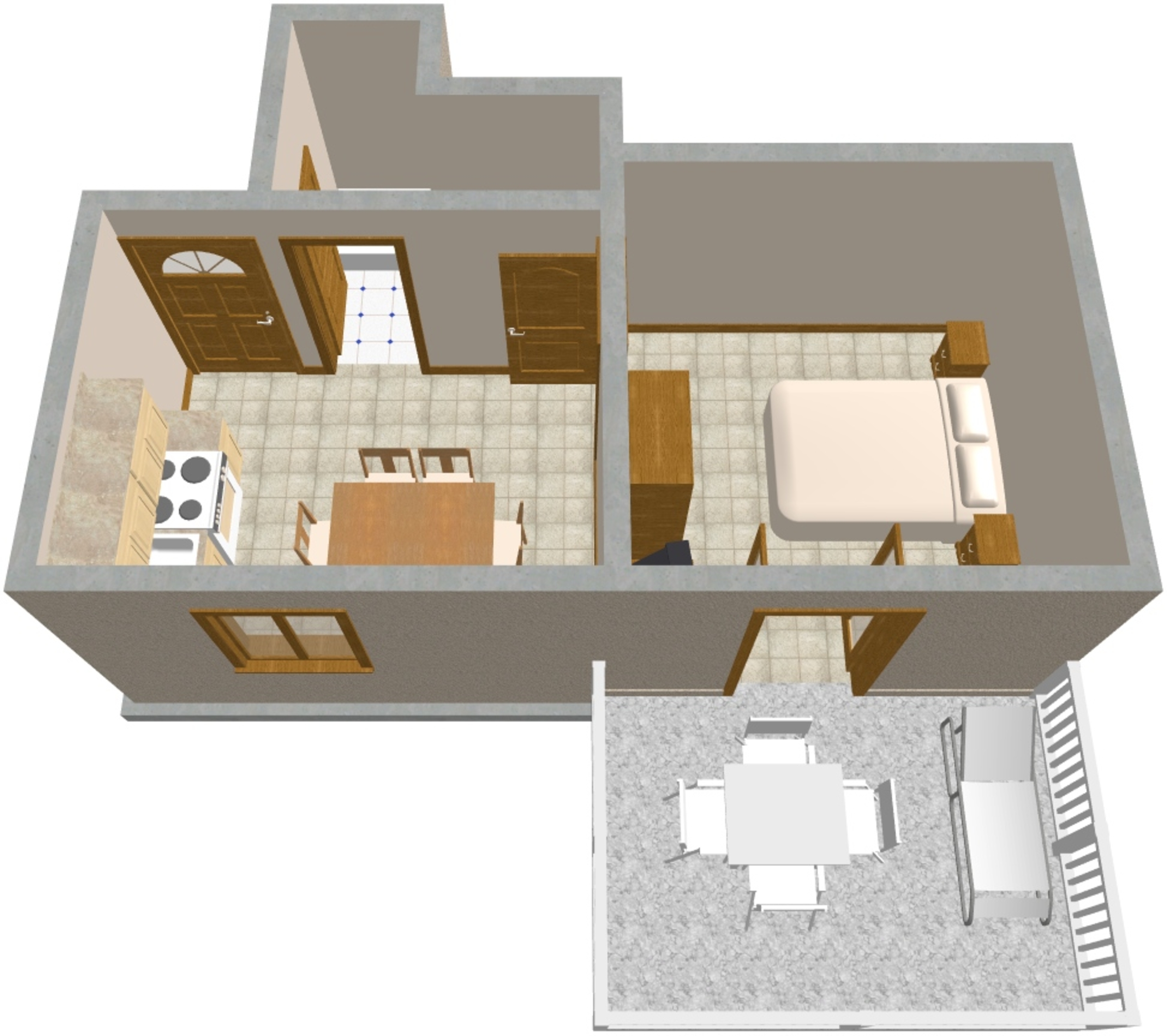 One bedroom apartment near beach Seget Vranjica, Trogir  A-c