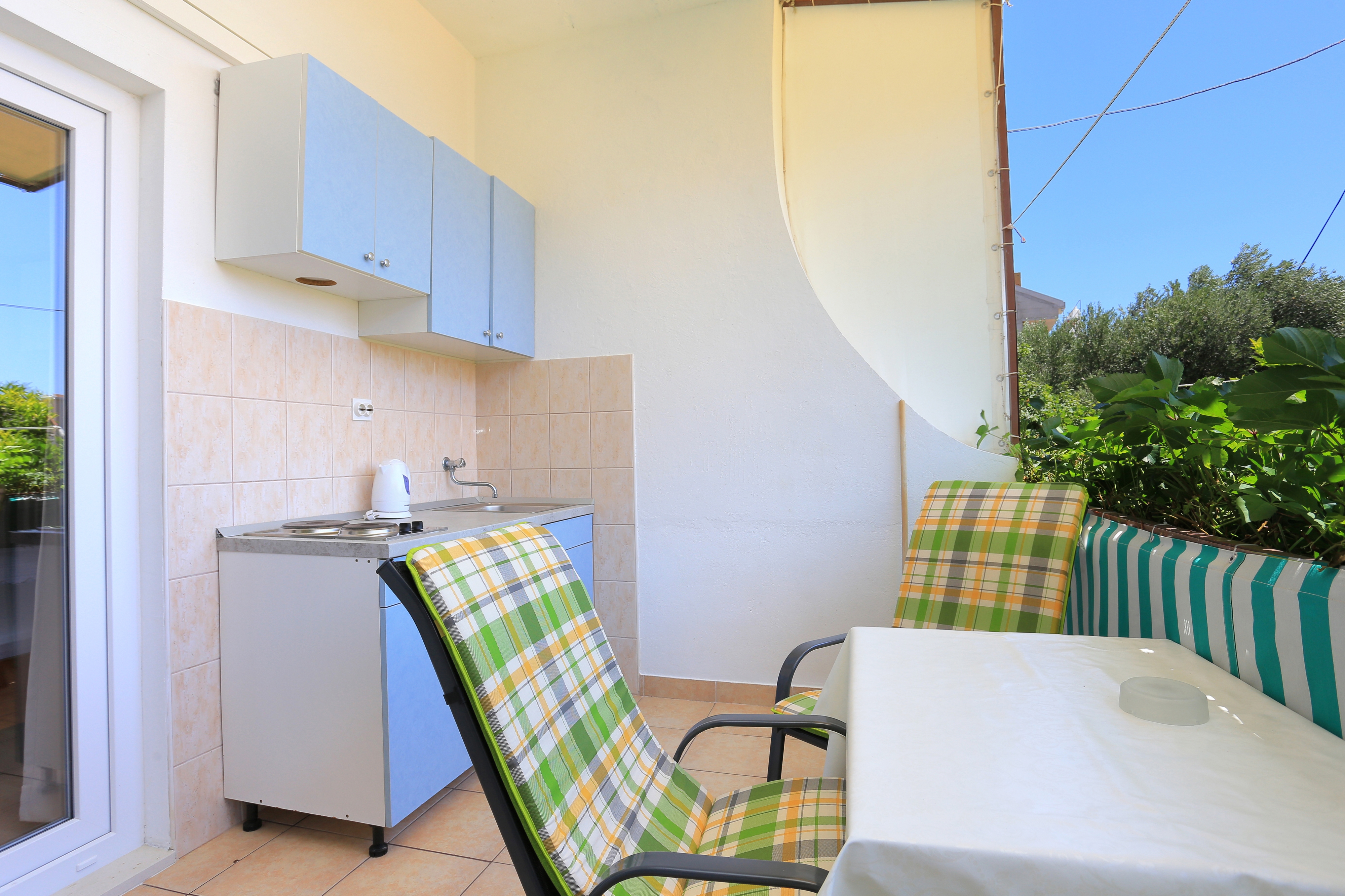 Studio flat with terrace Živogošće - Blato, Makarska (AS-1057-b)