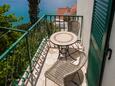 Pisak, Balcon dans l’hébergement en type apartment, avec la vue sur la mer et WiFi.