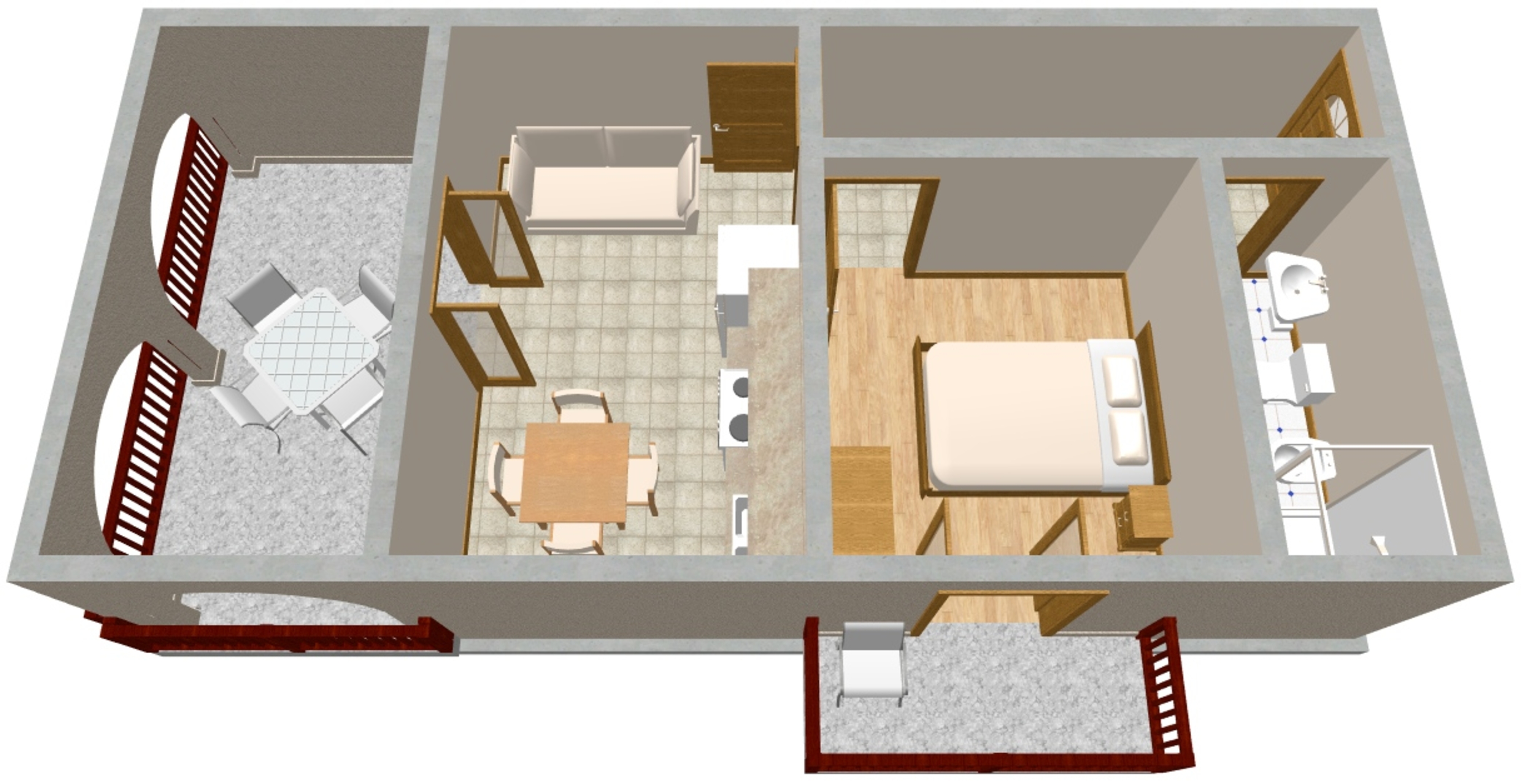 One bedroom apartment near beach Pisak, Omiš  A-b