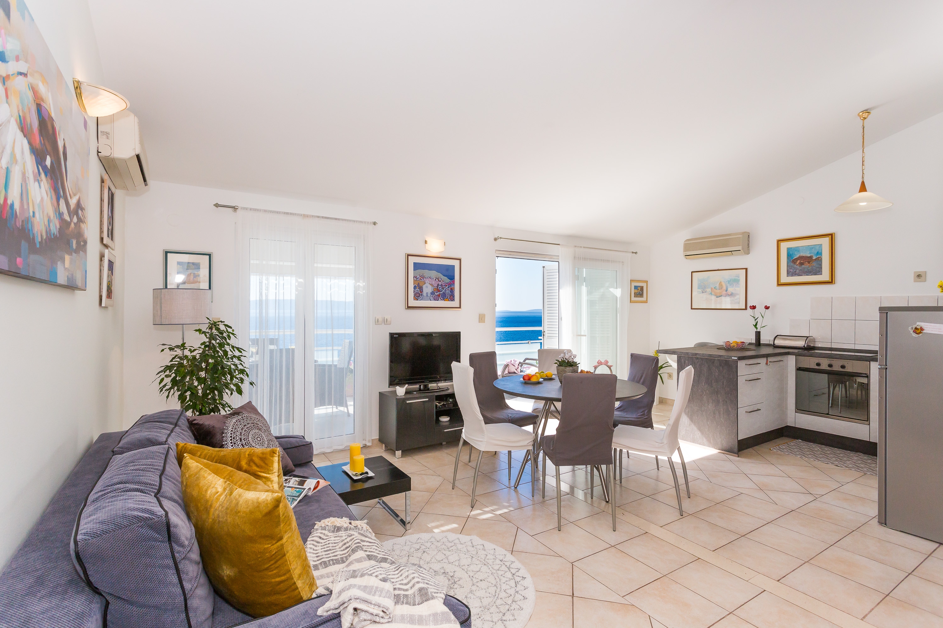 Two bedroom apartment with terrace and sea view Rastići, Čiovo (A-1084-b)