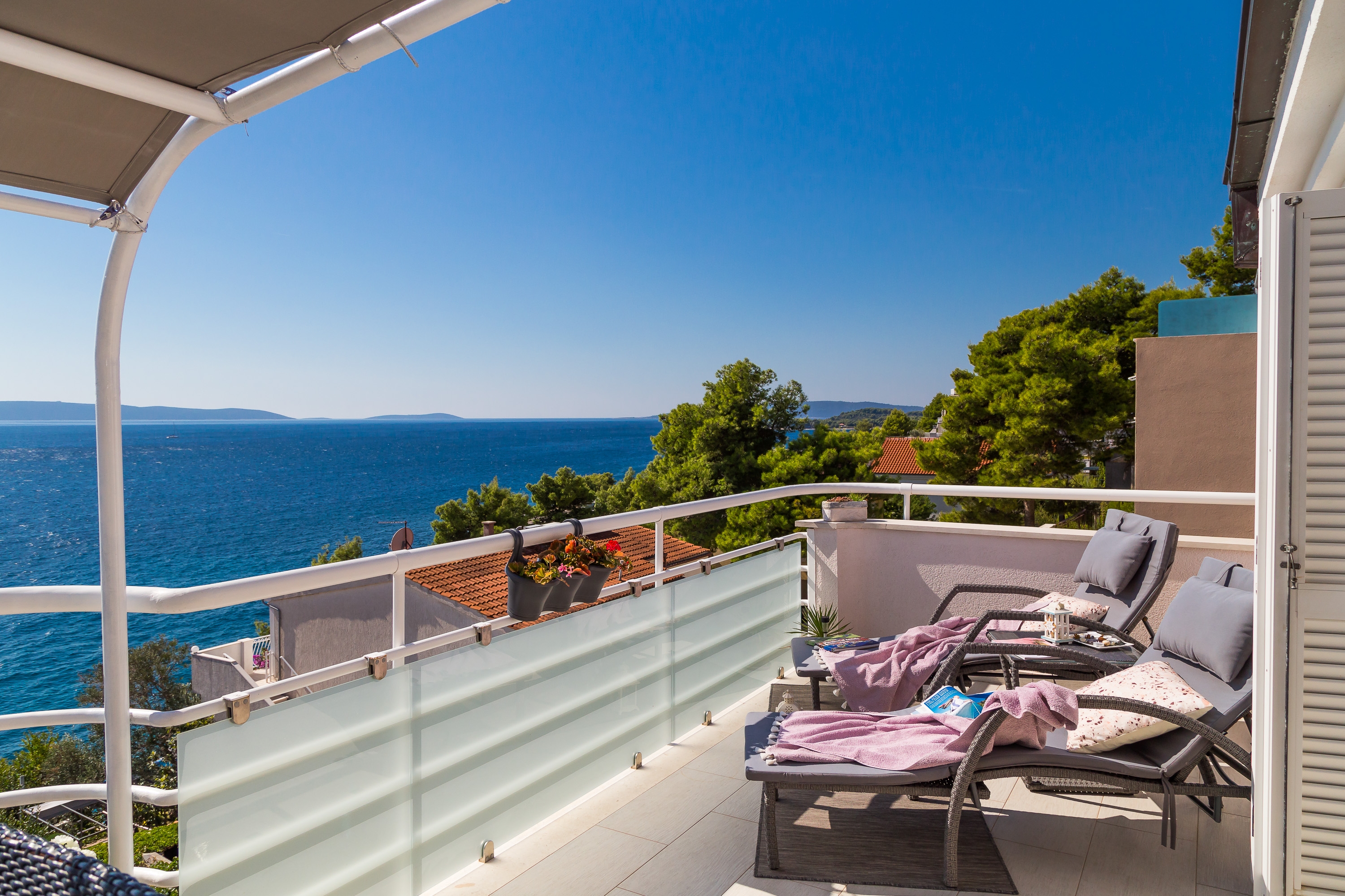 Two bedroom apartment with terrace and sea view Rastići, Čiovo  A-b
