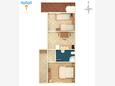 Arbanija, Plan in the apartment, WiFi.