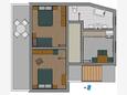 Rogoznica, Plan in the apartment, (pet friendly) and WiFi.