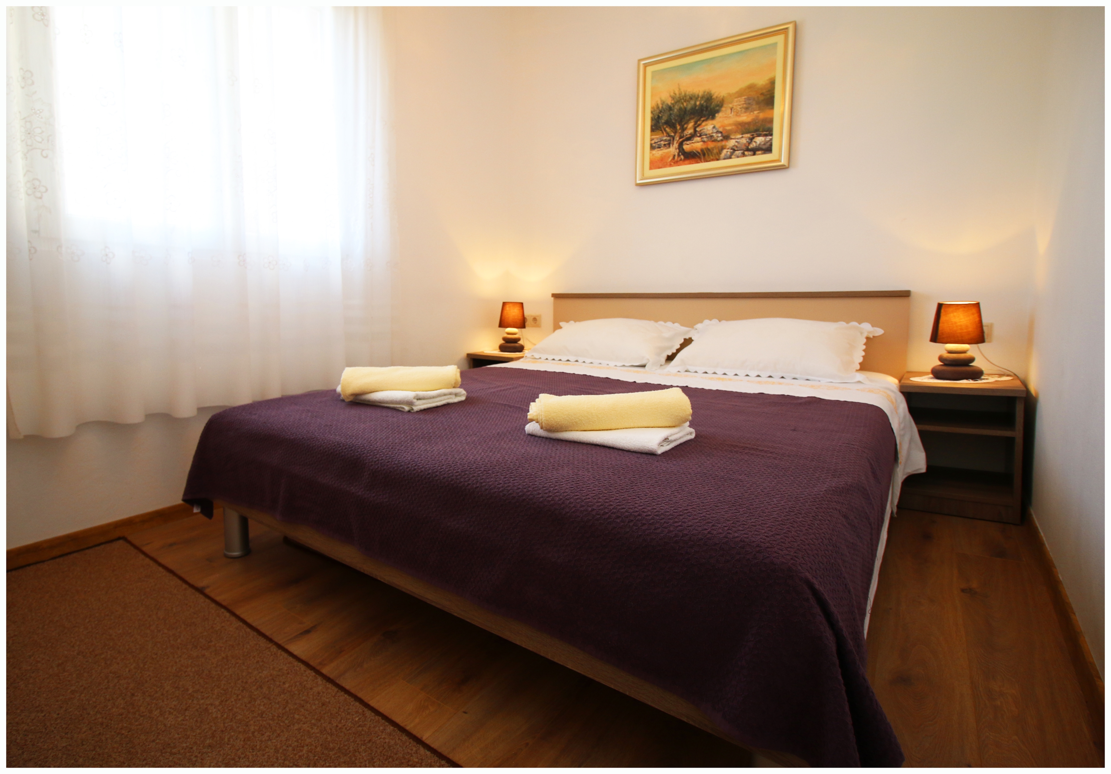 Two bedroom apartment with terrace and sea view Rogoznica  A-a