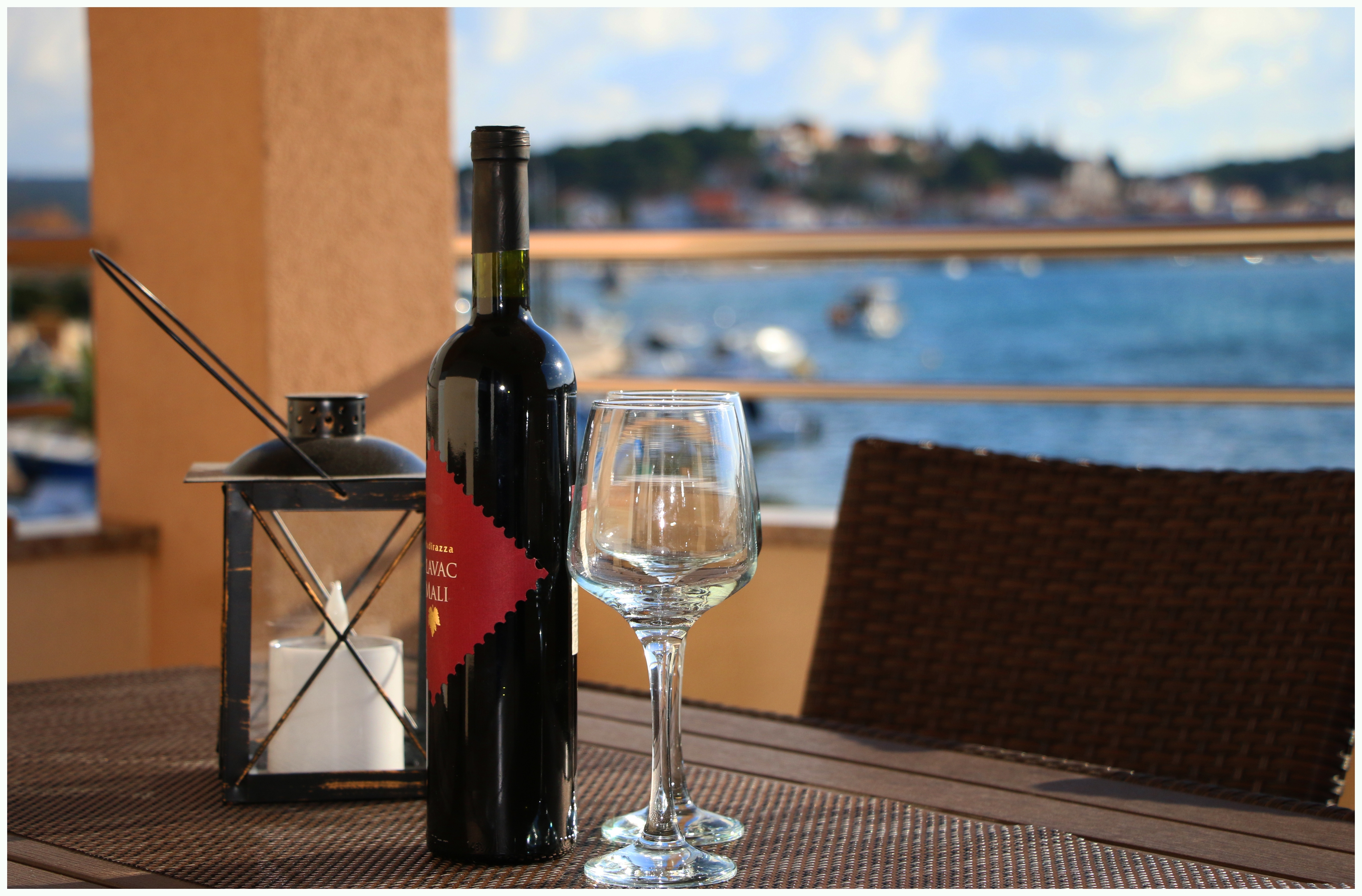 Two bedroom apartment with terrace and sea view Rogoznica (A-1089-a)