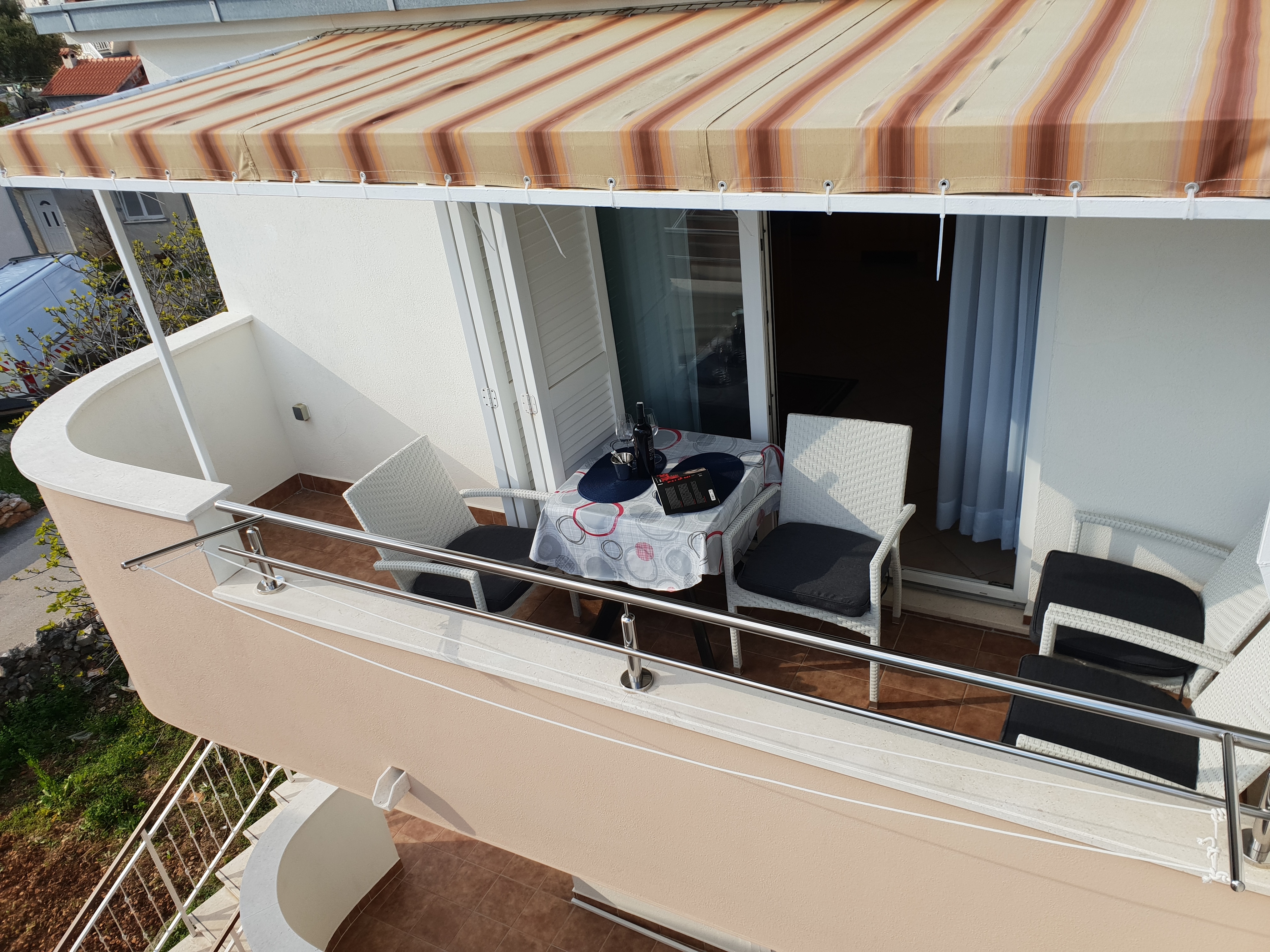 One bedroom apartment with balcony and sea view Rogoznica  A-c