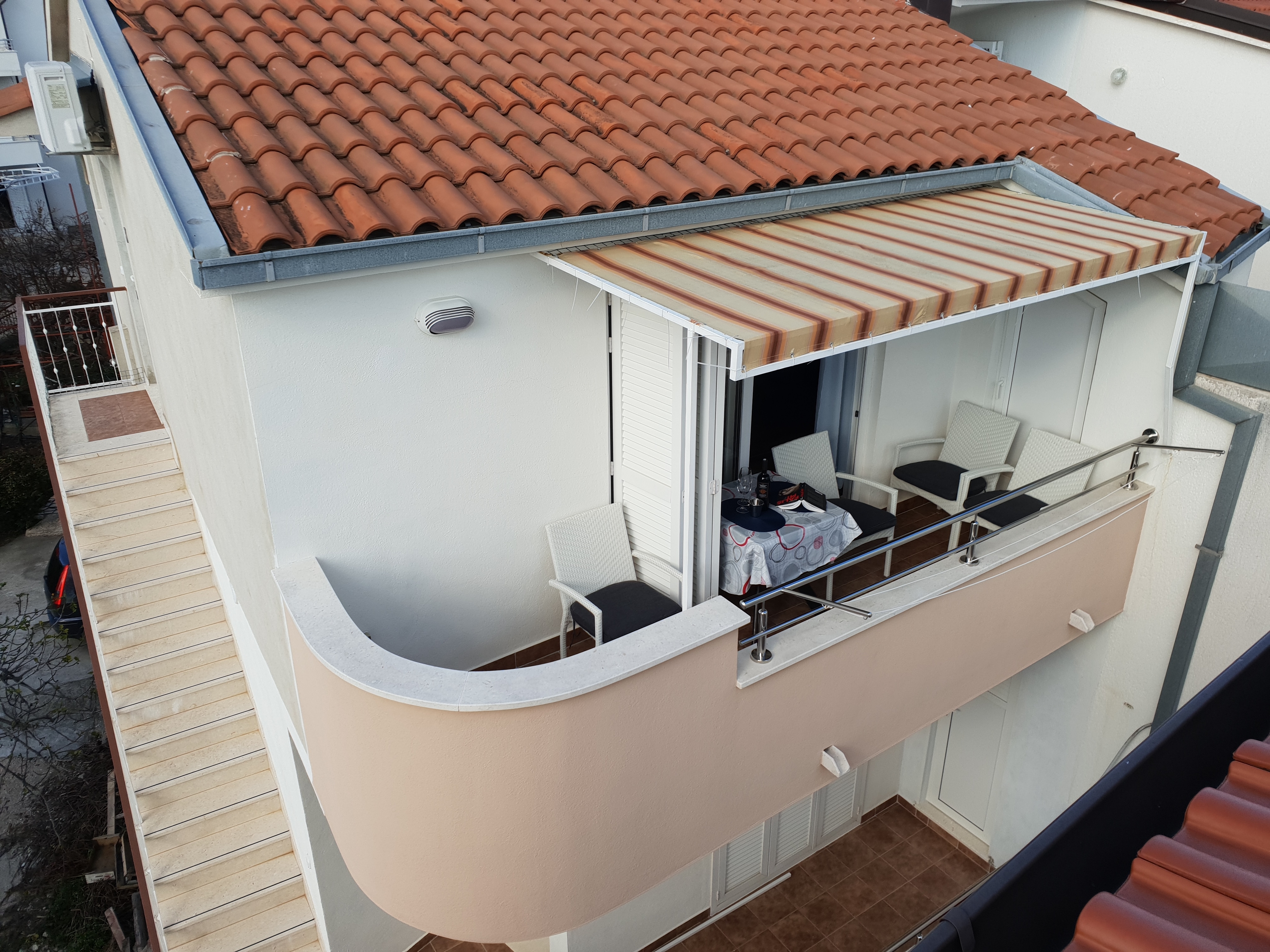 One bedroom apartment with balcony and sea view Rogoznica  A-c