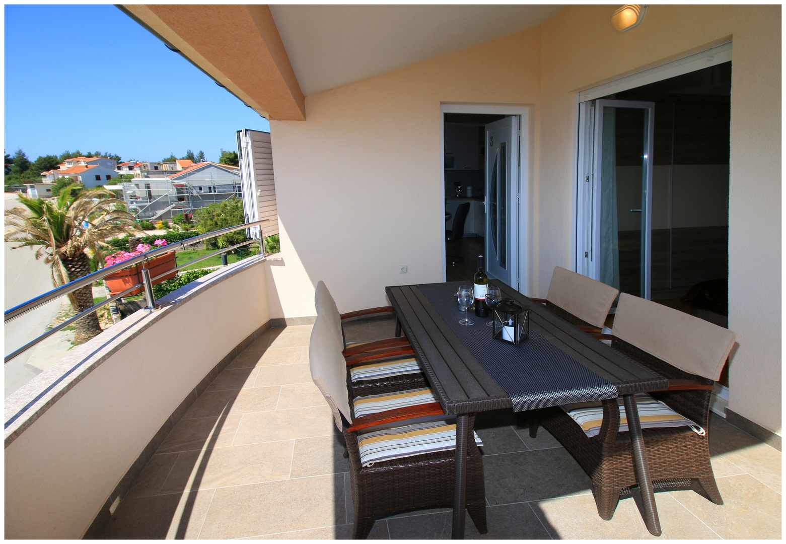 Two bedroom apartment with terrace and sea view Rogoznica  A-d
