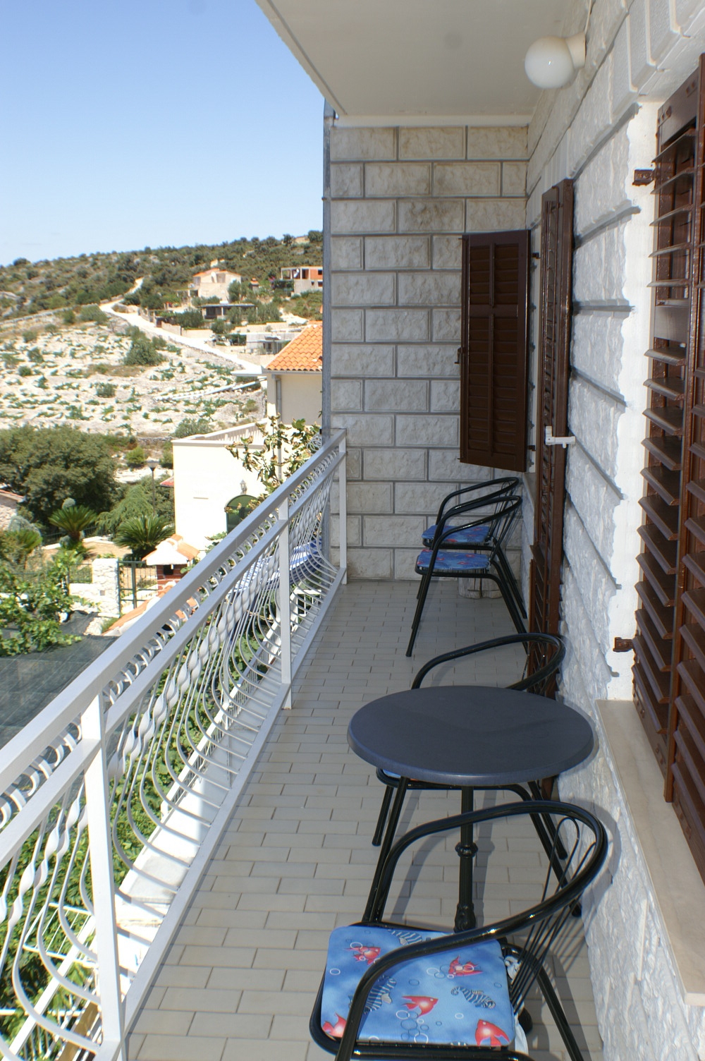 Three bedroom apartment with balcony and sea view Kanica, Rogoznica  A-b