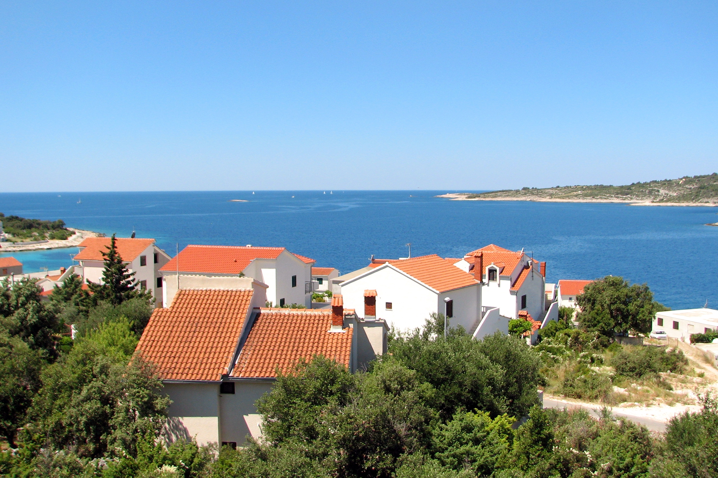 Three bedroom apartment with balcony and sea view Kanica, Rogoznica  A-b