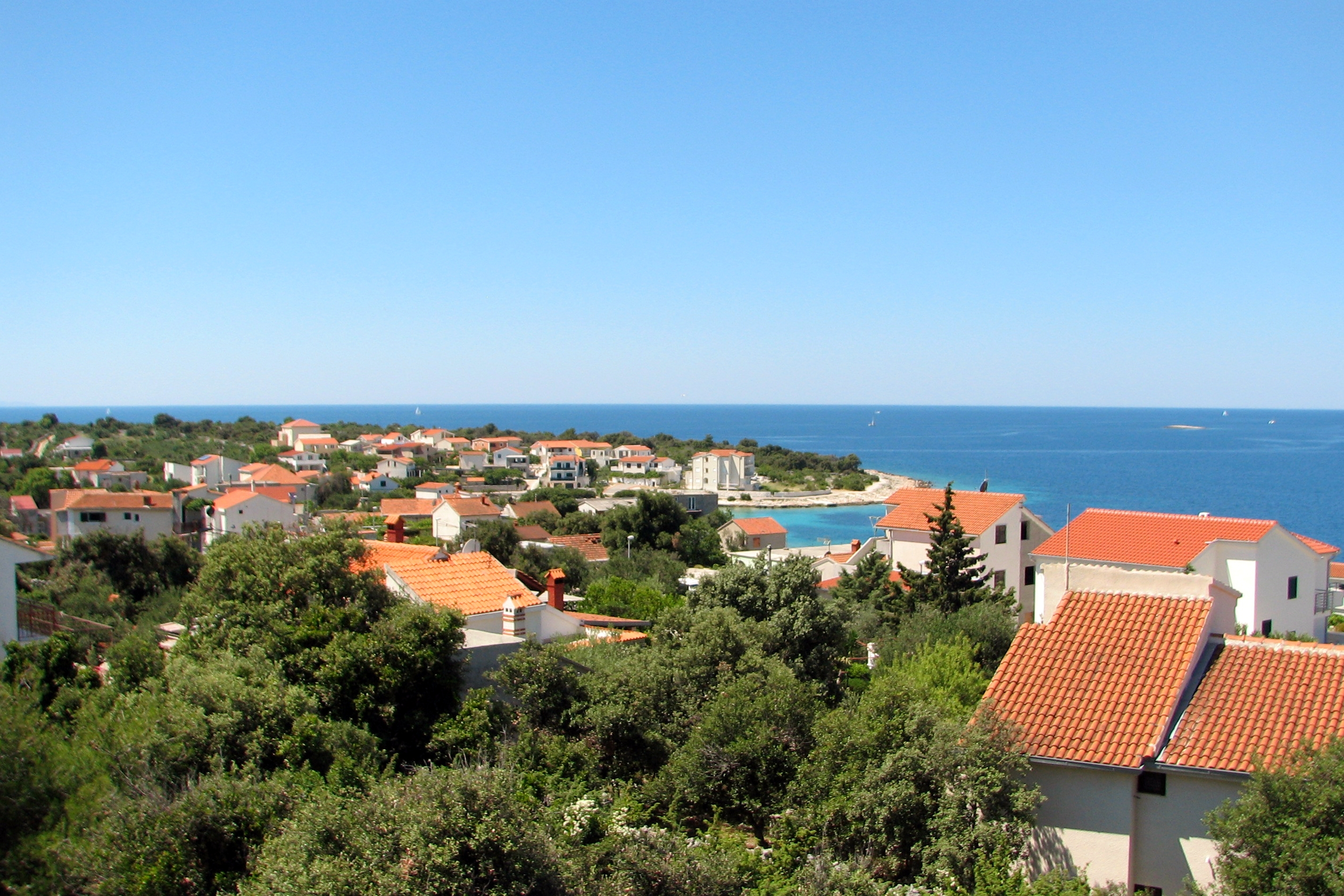 Three bedroom apartment with balcony and sea view Kanica, Rogoznica  A-b