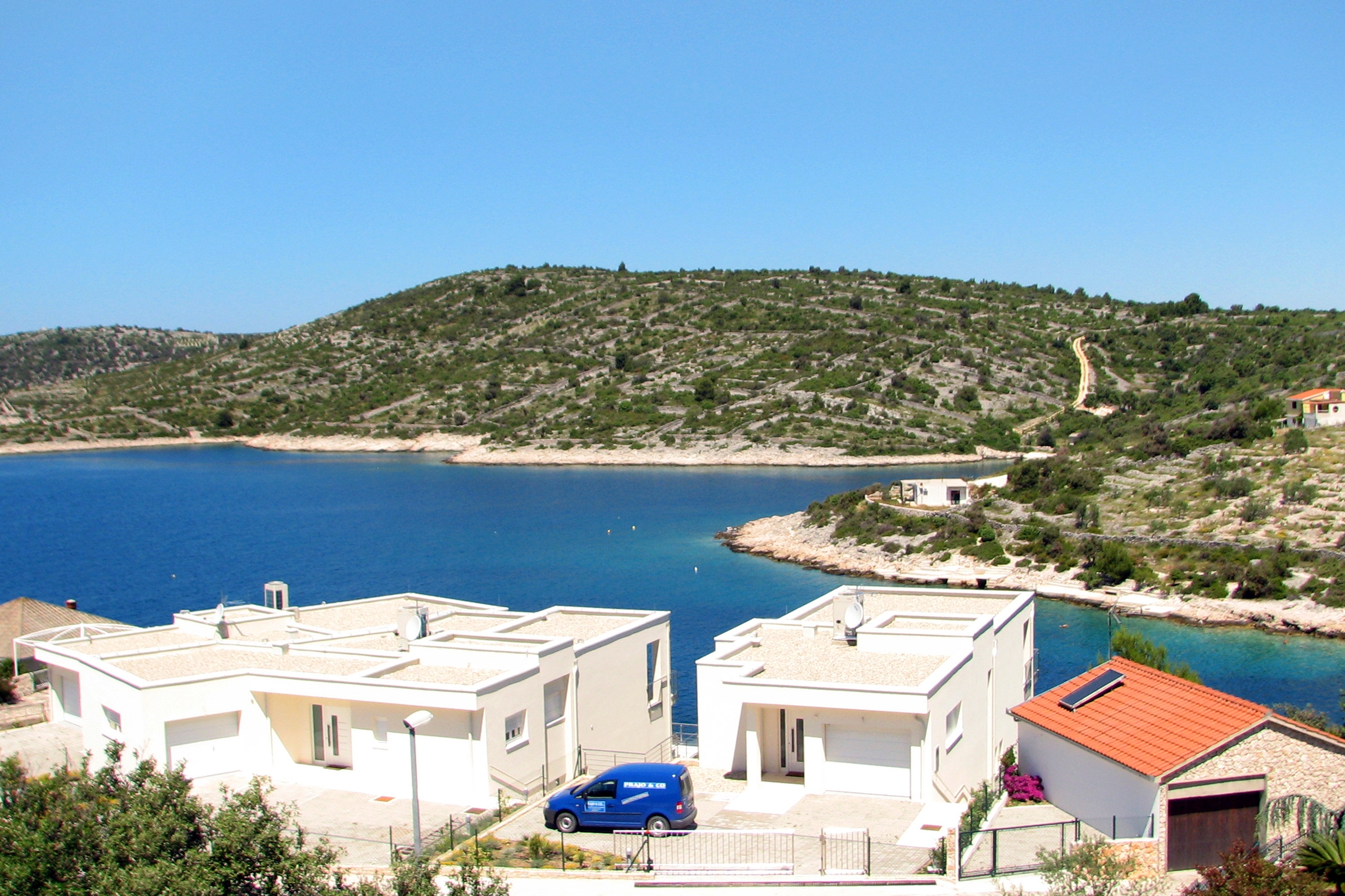Three bedroom apartment with balcony and sea view Kanica, Rogoznica  A-b