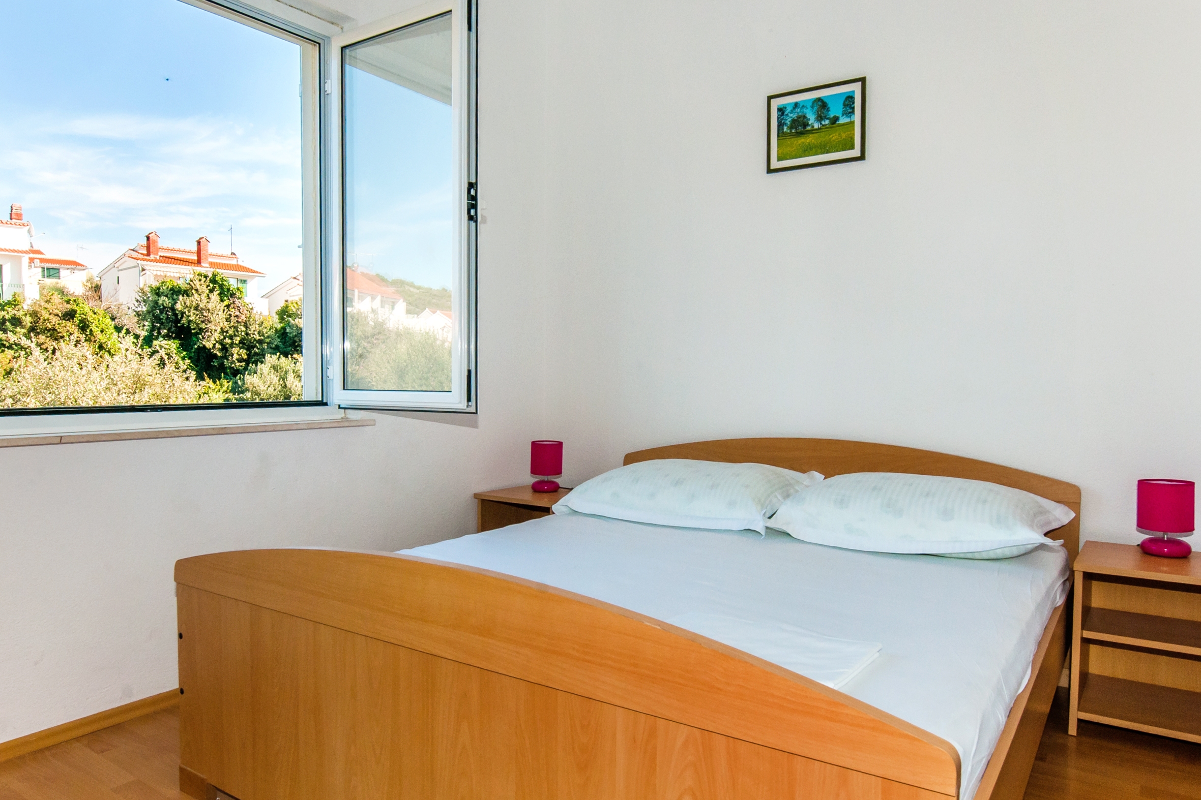 Three bedroom apartment with balcony and sea view Kanica, Rogoznica  A-b