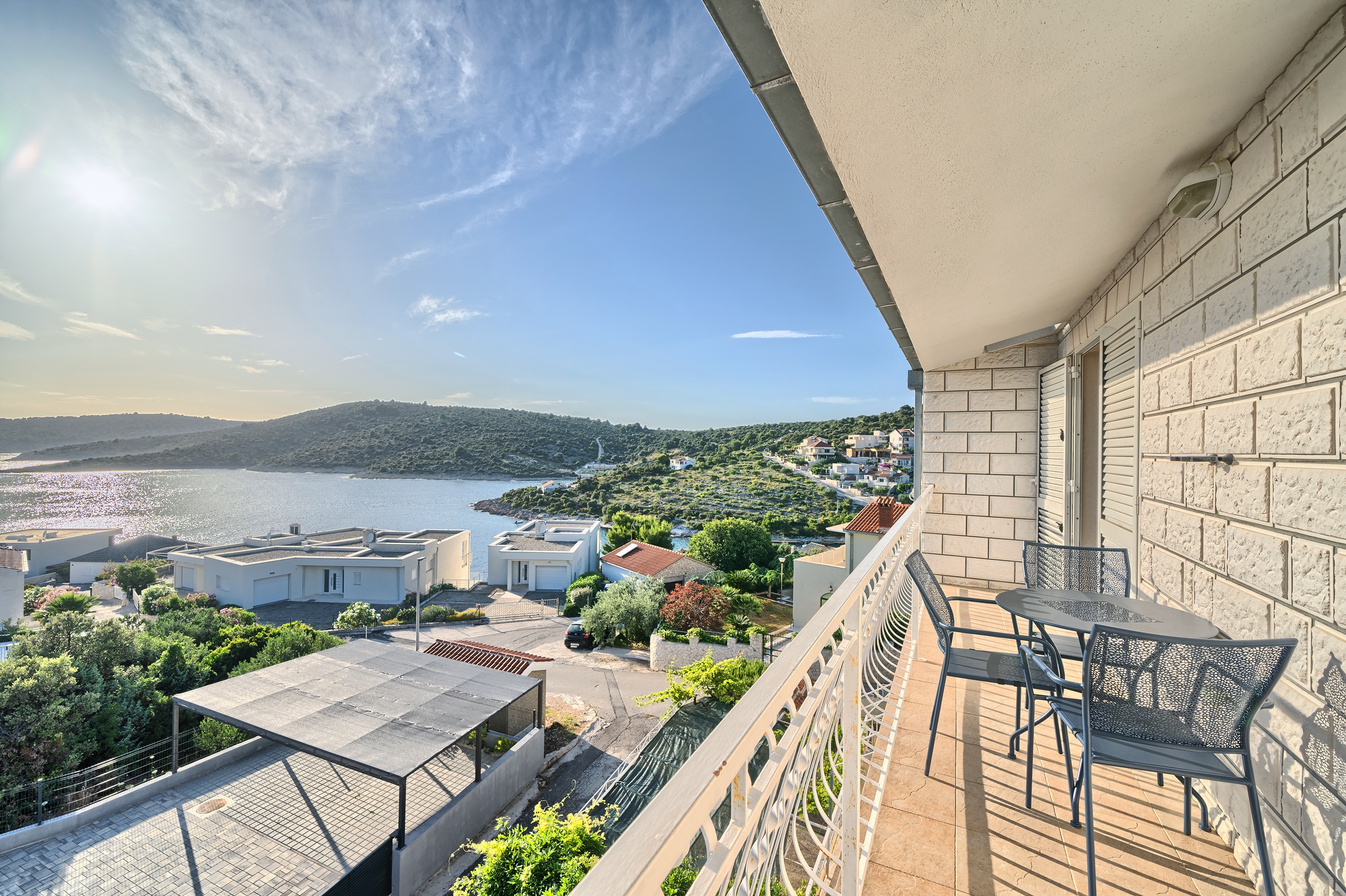 Three bedroom apartment with balcony and sea view Kanica, Rogoznica  A-c