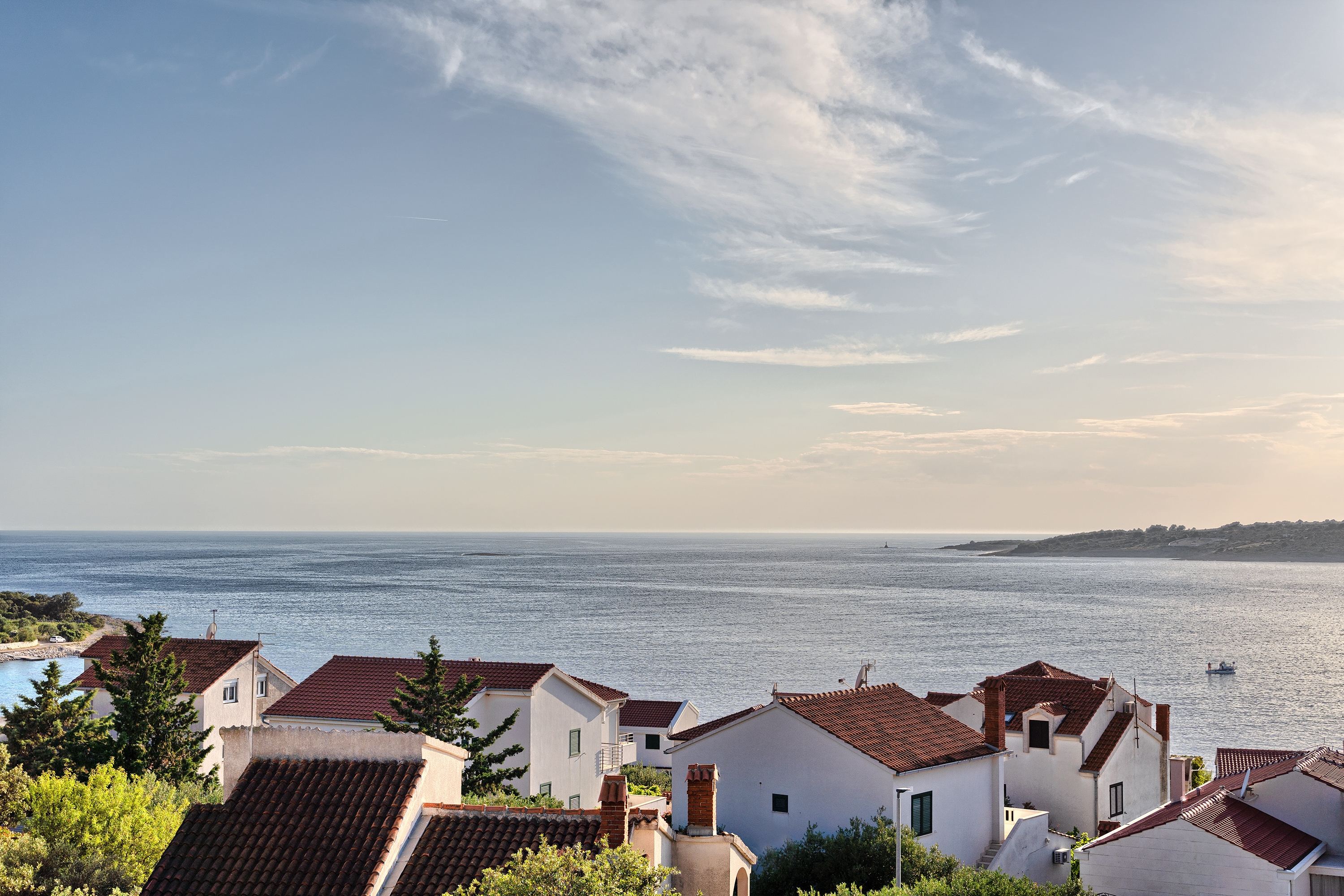 Three bedroom apartment with balcony and sea view Kanica, Rogoznica  A-c