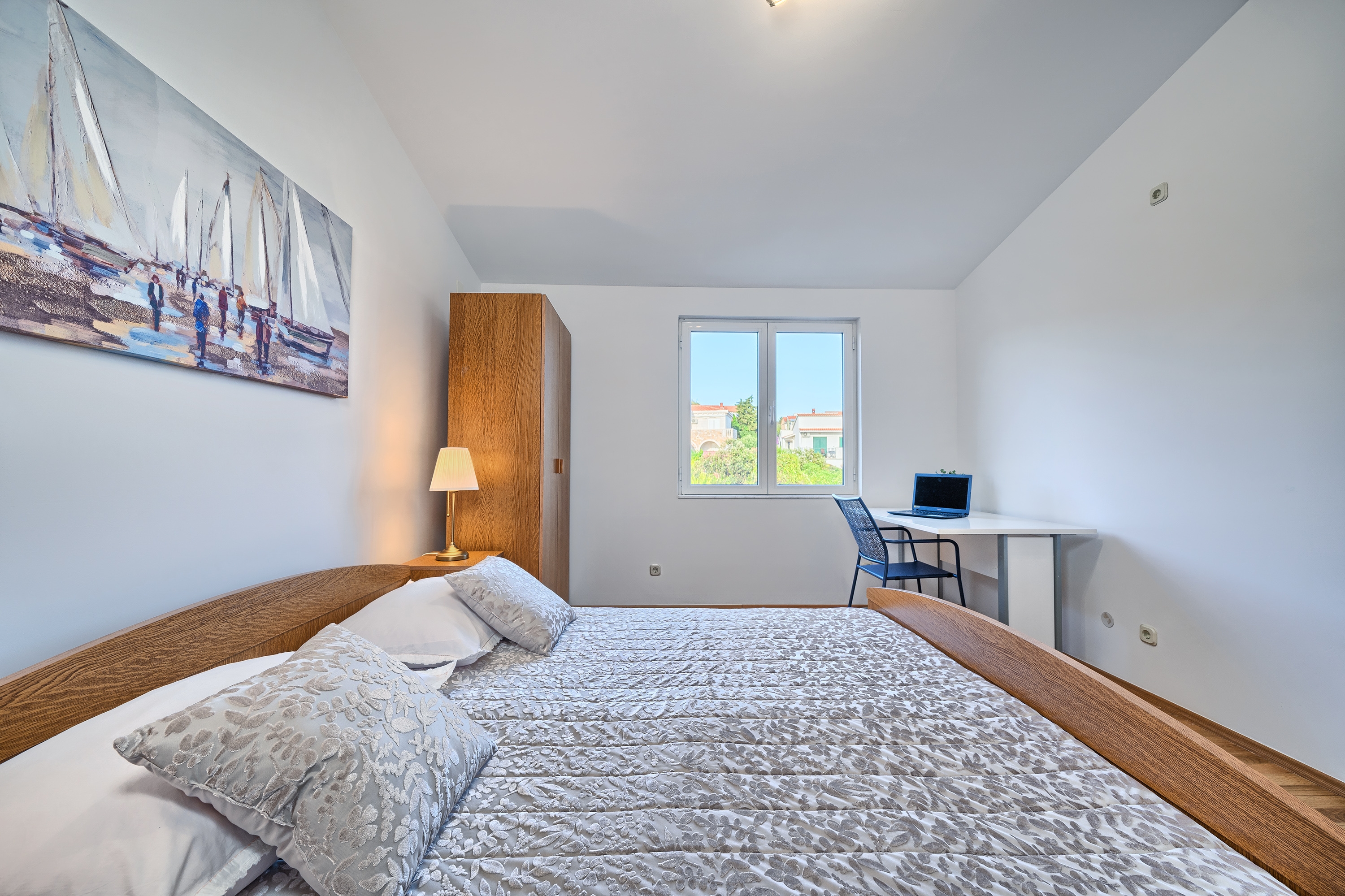 Three bedroom apartment with balcony and sea view Kanica, Rogoznica  A-c