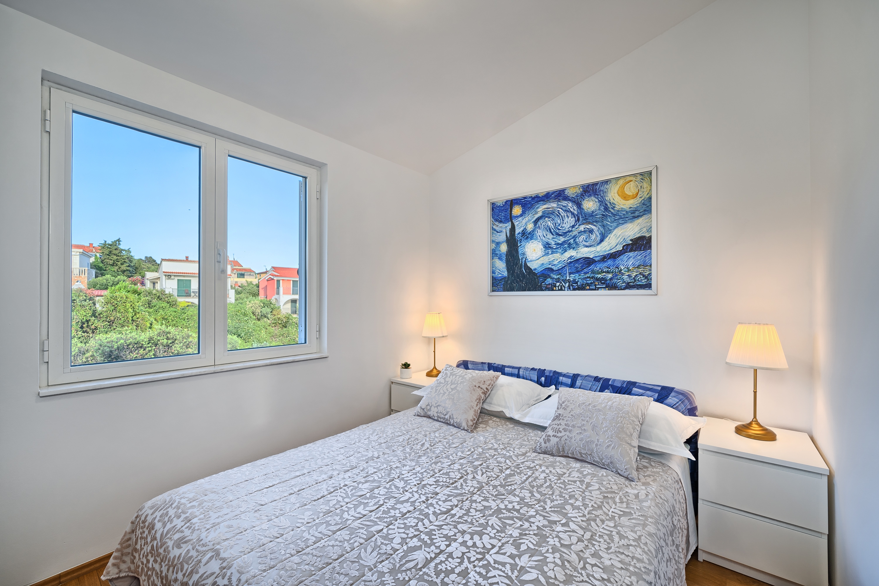 Three bedroom apartment with balcony and sea view Kanica, Rogoznica  A-c