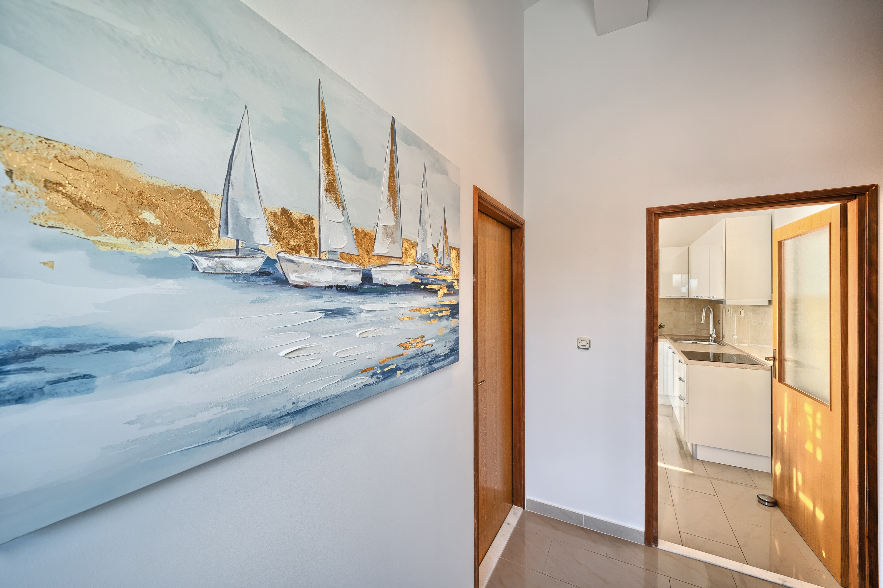 Three bedroom apartment with balcony and sea view Kanica, Rogoznica  A-c