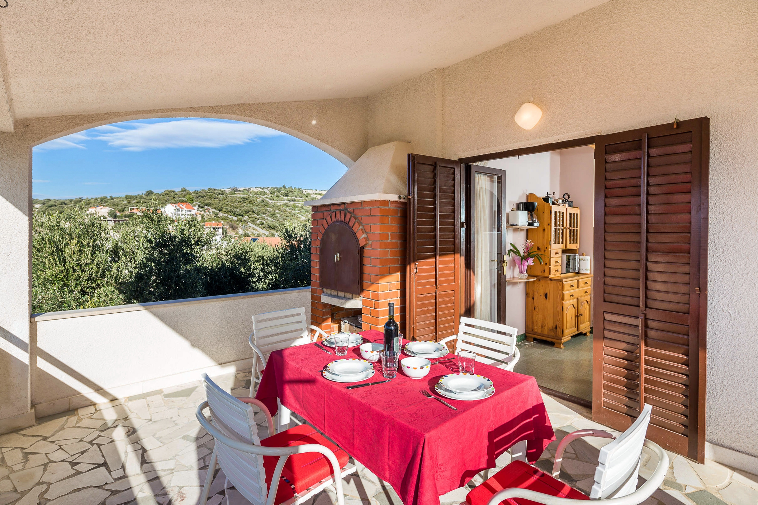 Three bedroom house with terrace and sea view Kanica, Rogoznica  K