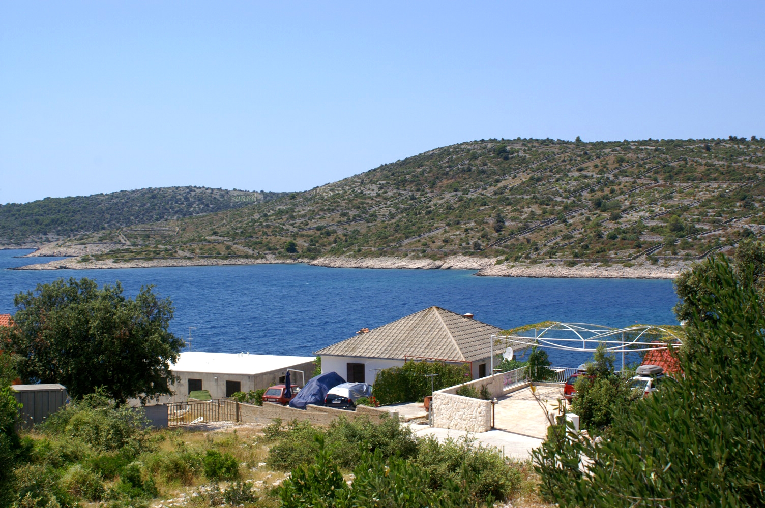 Three bedroom house with terrace and sea view Kanica, Rogoznica  K
