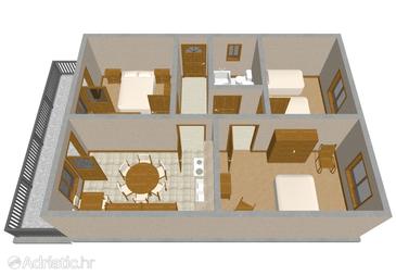 Plan Kanica, Plan in the apartment, WIFI.