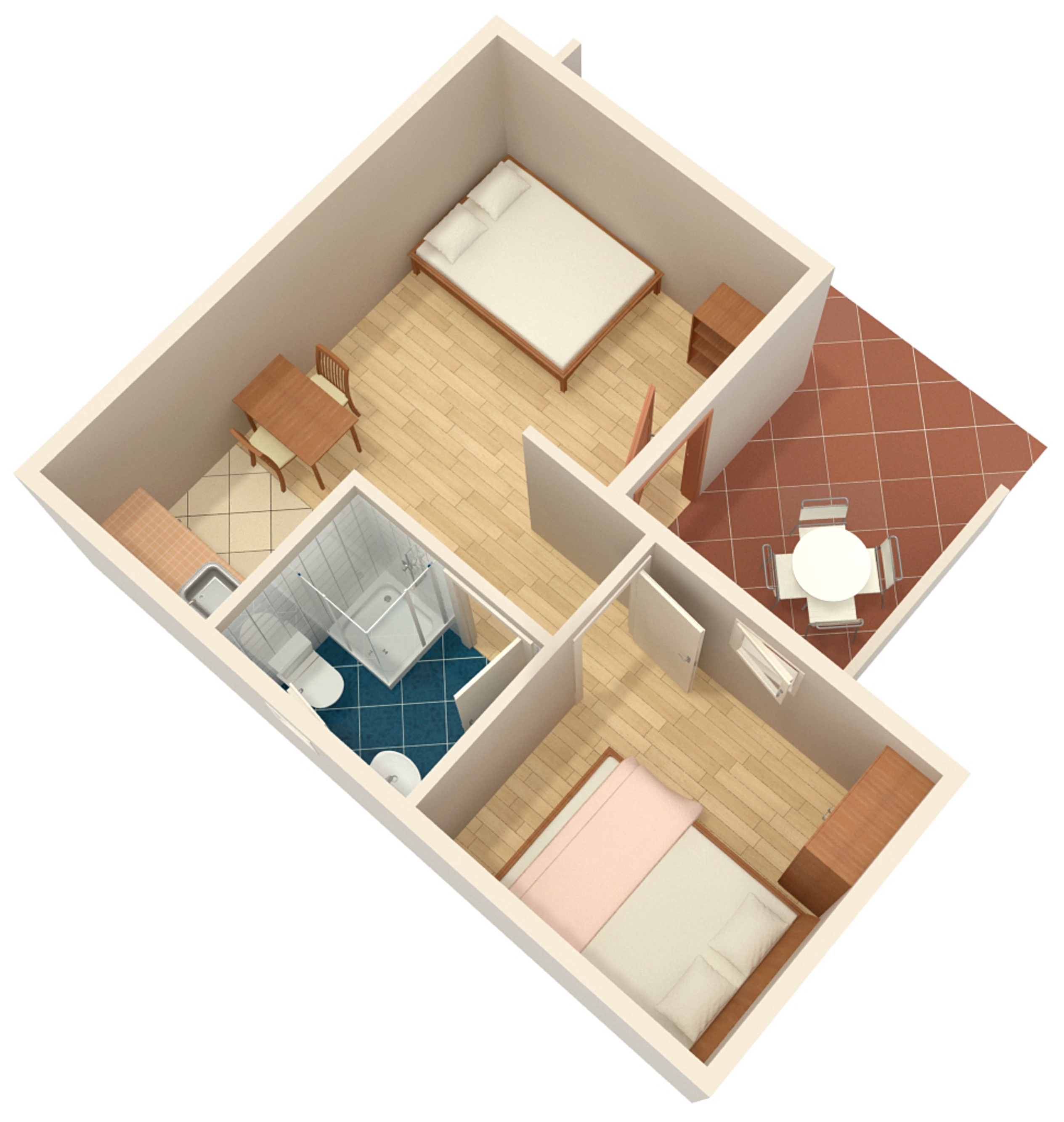 One bedroom apartment with terrace Okrug Gornji, Čiovo  A-b