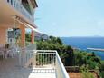 Zavalatica, Balcon dans l’hébergement en type apartment, avec la vue sur la mer et WiFi.