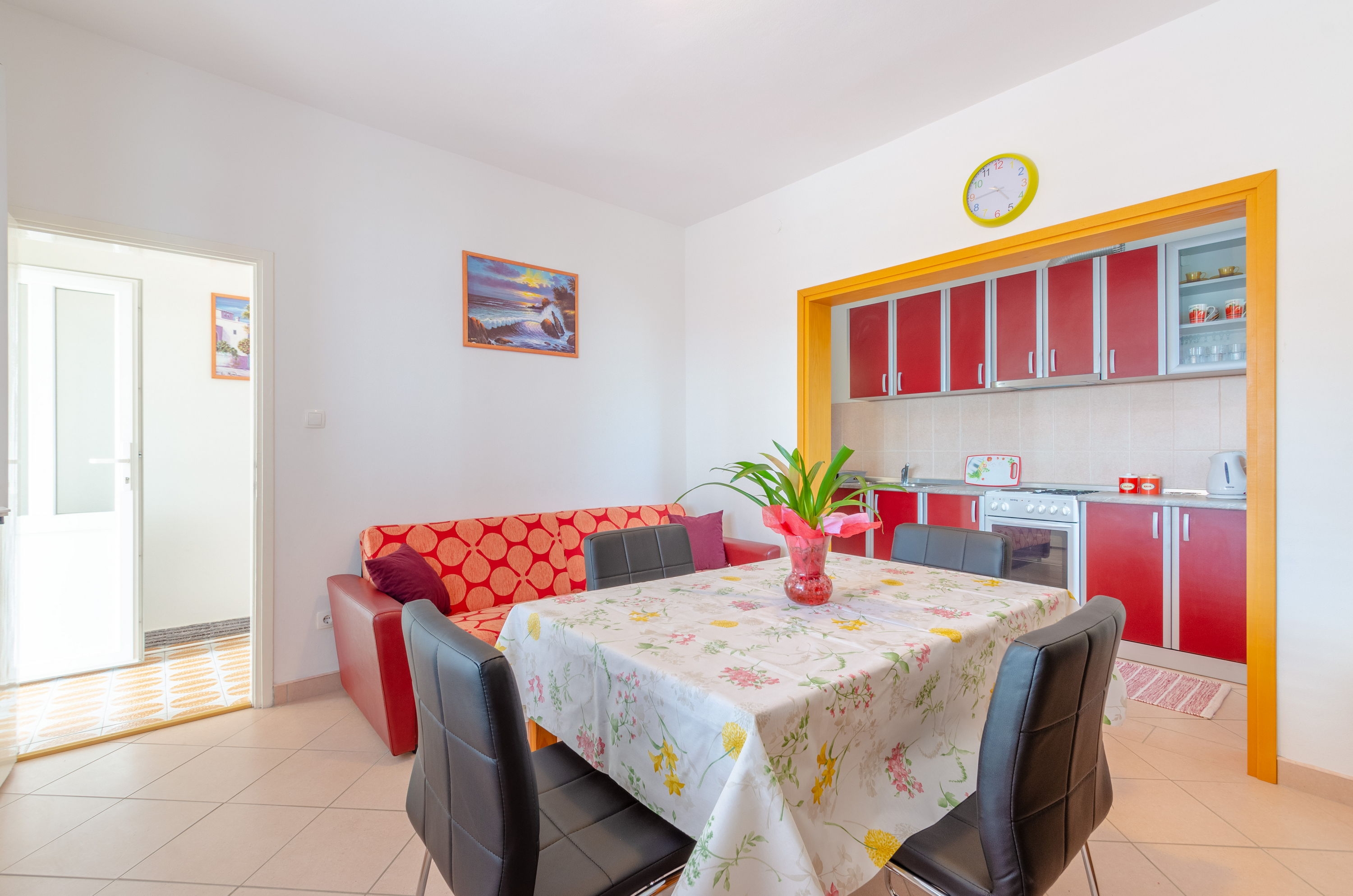 Two bedroom apartment with terrace and sea view Zavalatica, Korčula  A-b