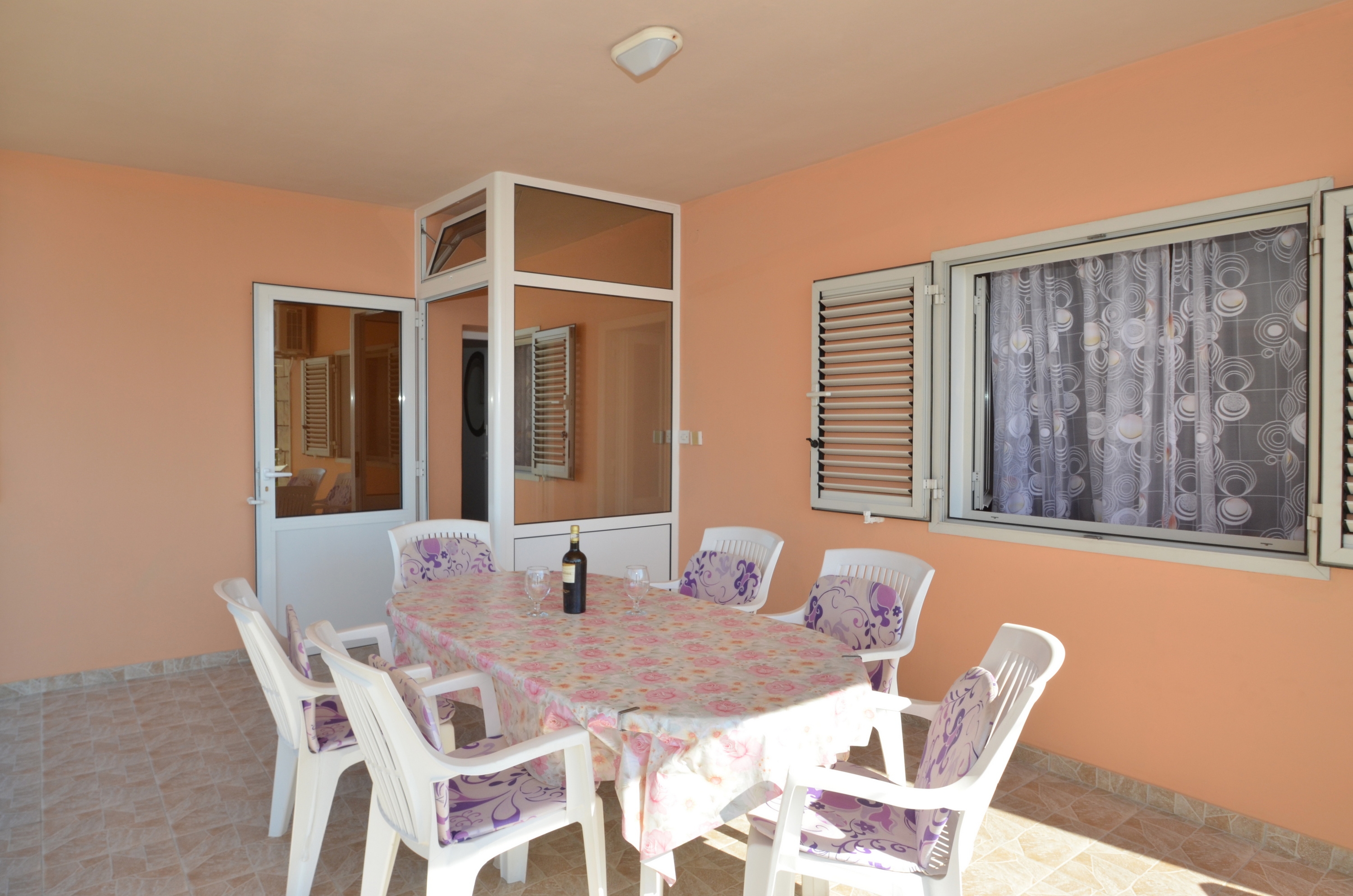 Two bedroom apartment with terrace and sea view Zavalatica, Korčula  A-b
