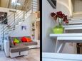 Obývací pokoj Split, Obývací pokoj v ubytování typu apartment, s klimatizací a WiFi.