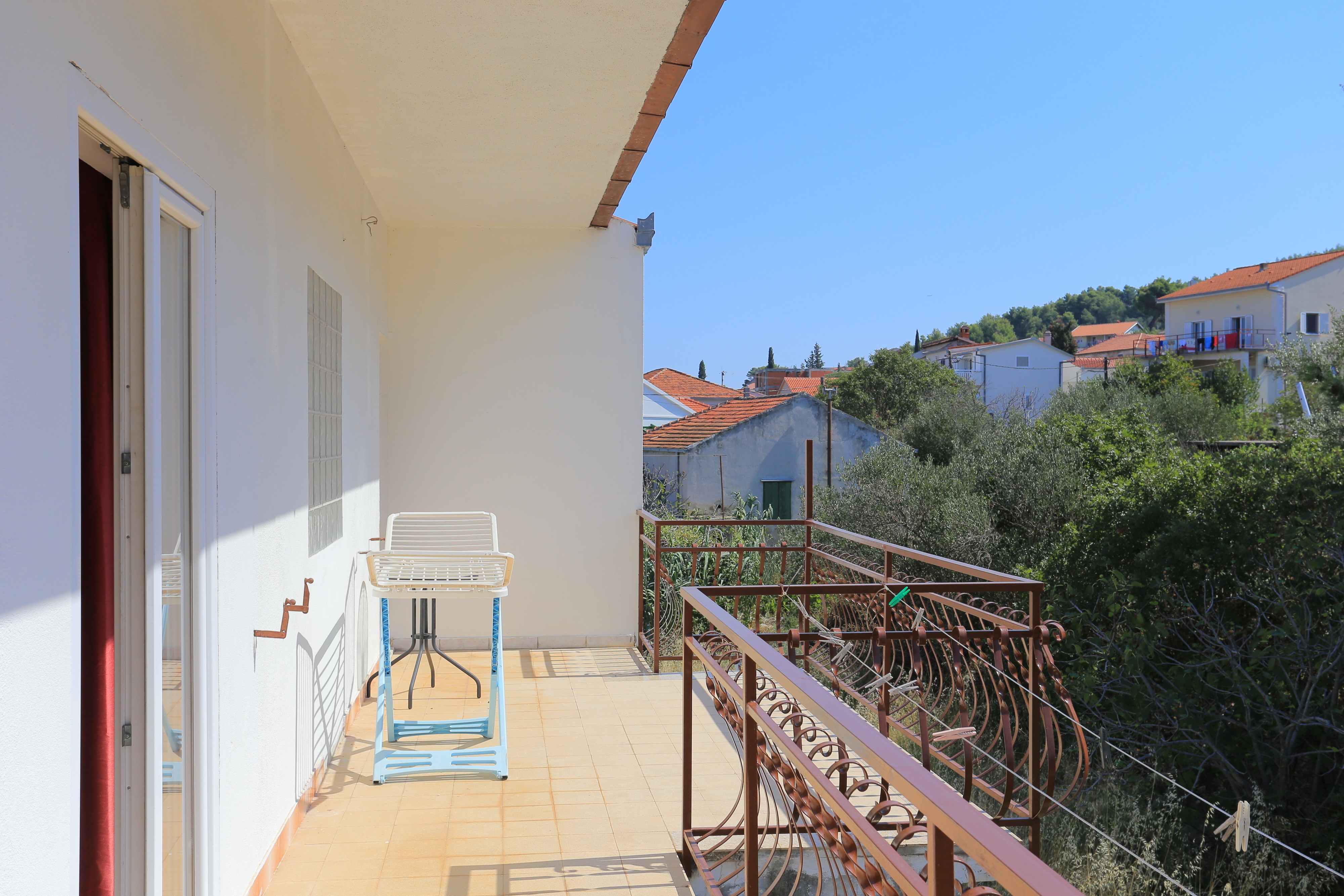 Three bedroom apartment with terrace and sea view Arbanija, Čiovo  A-a