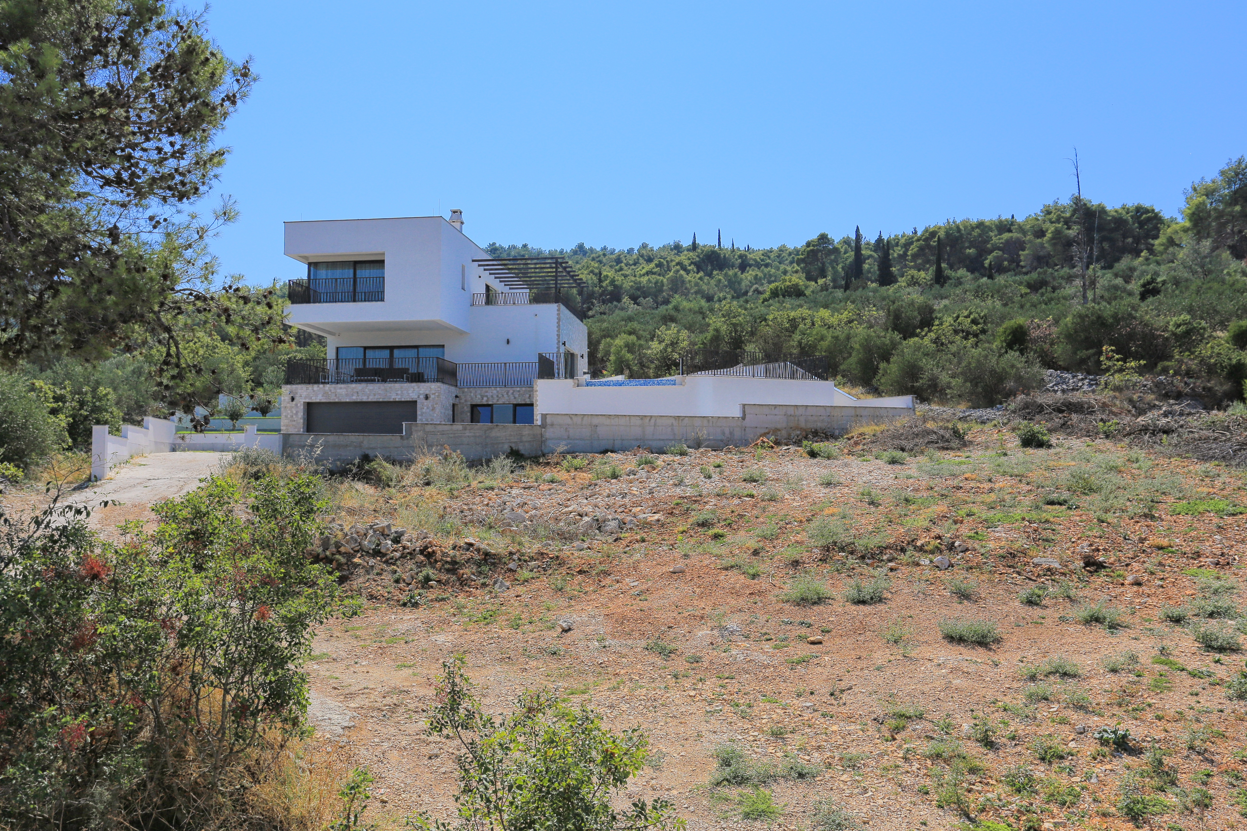 Three bedroom apartment with terrace and sea view Arbanija, Čiovo  A-a