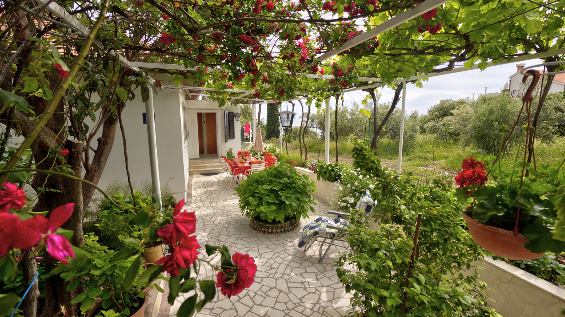 Two bedroom house with terrace and sea view Mlini, Dubrovnik  K