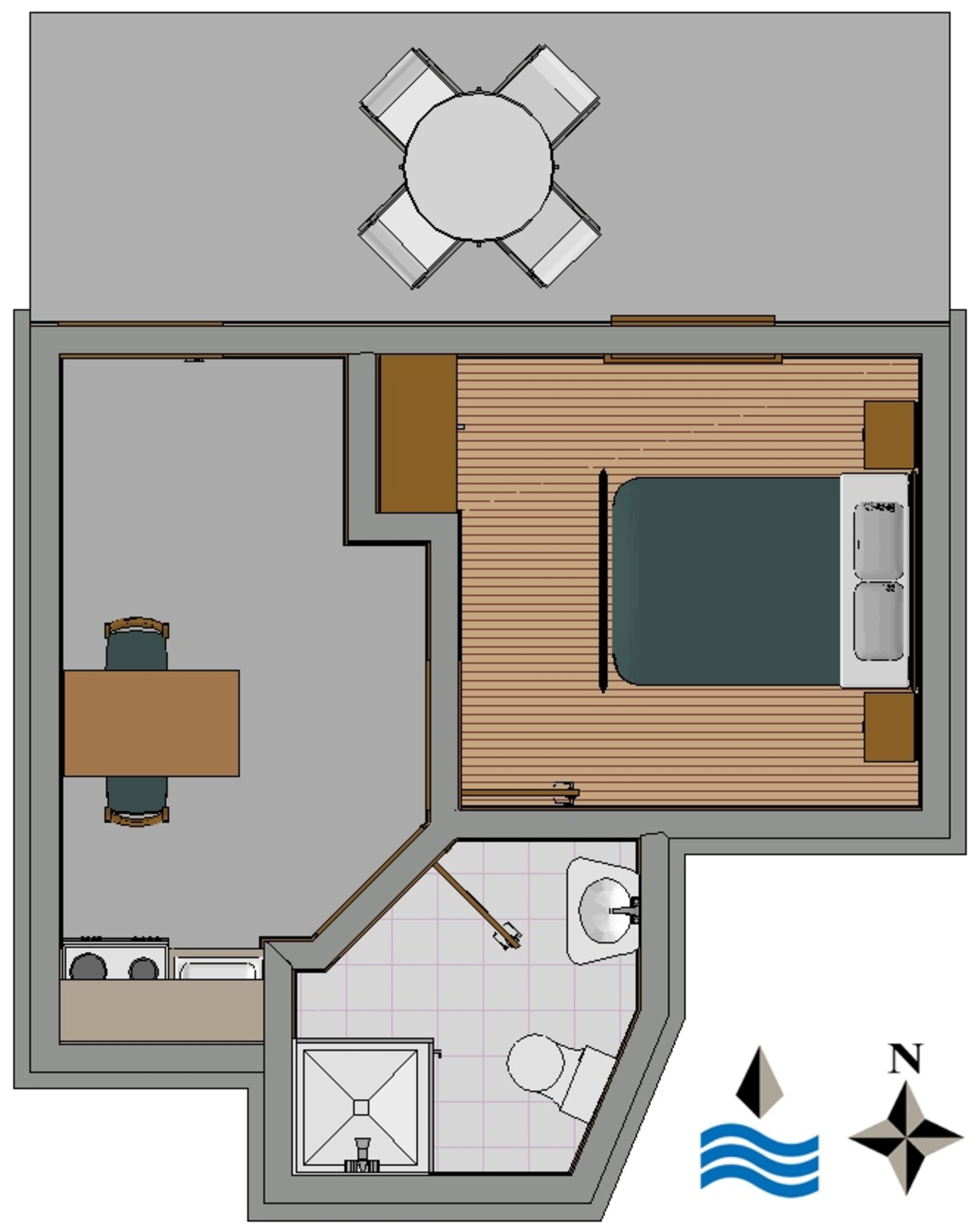 One bedroom apartment near beach Slatine, Čiovo  A-a