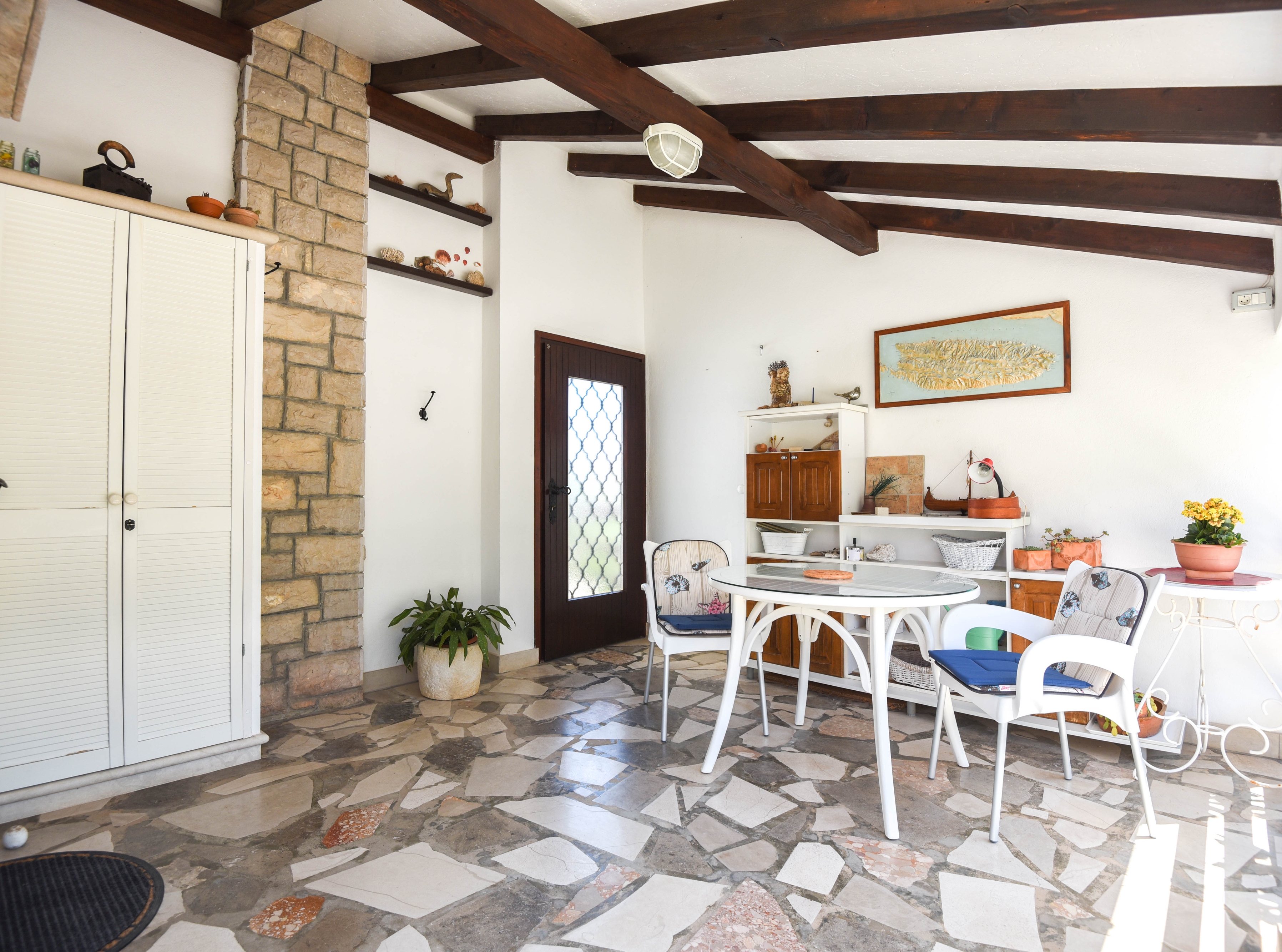 Two bedroom apartment with terrace and sea view Splitska, Brač  A-a