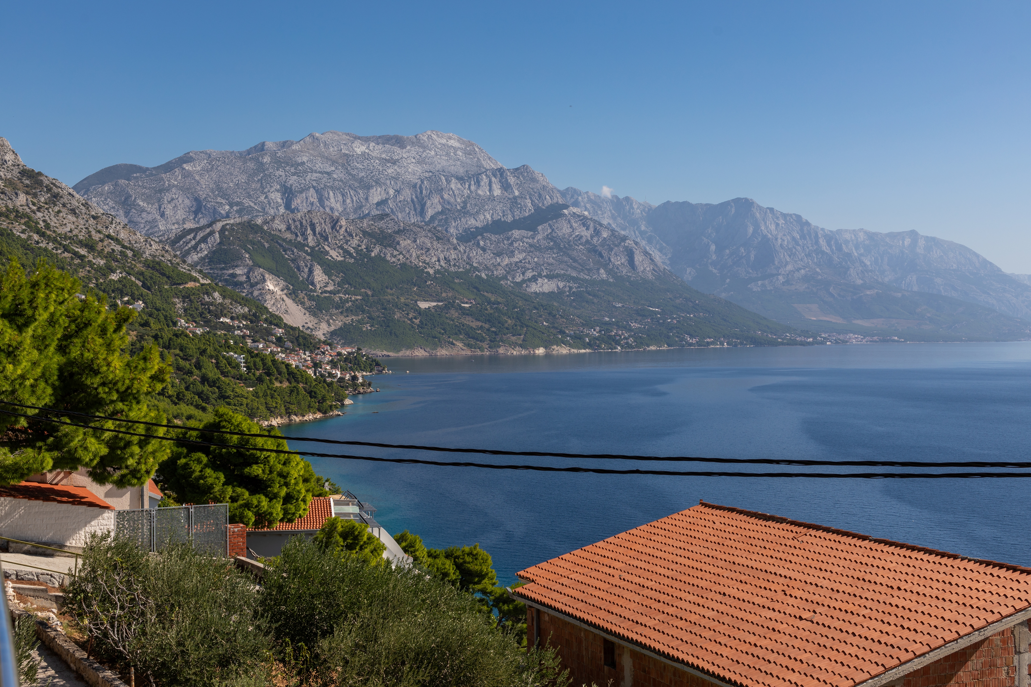 One bedroom apartment with balcony and sea view Marušići, Omiš  A-b